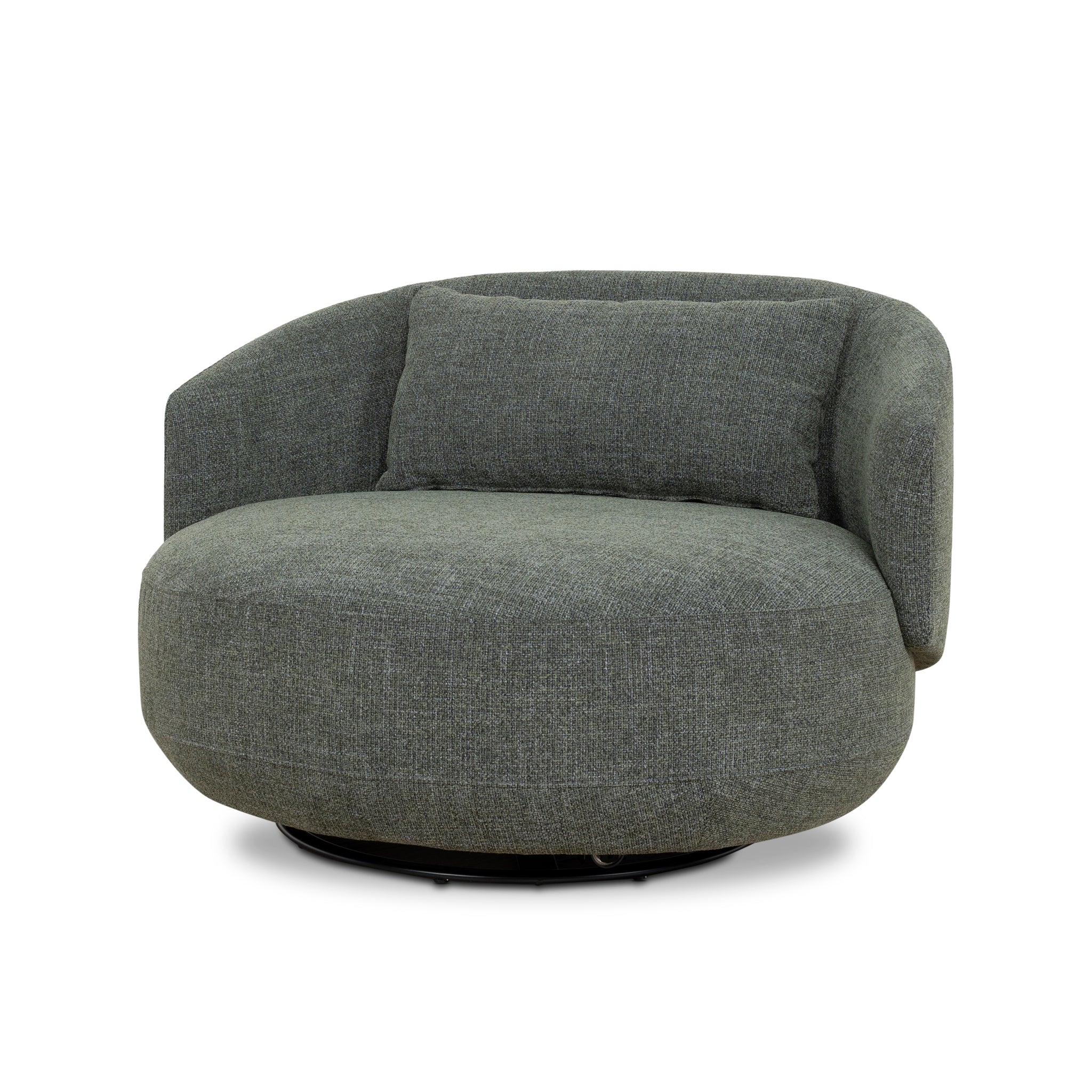 Swivel Armchair - Moss Green