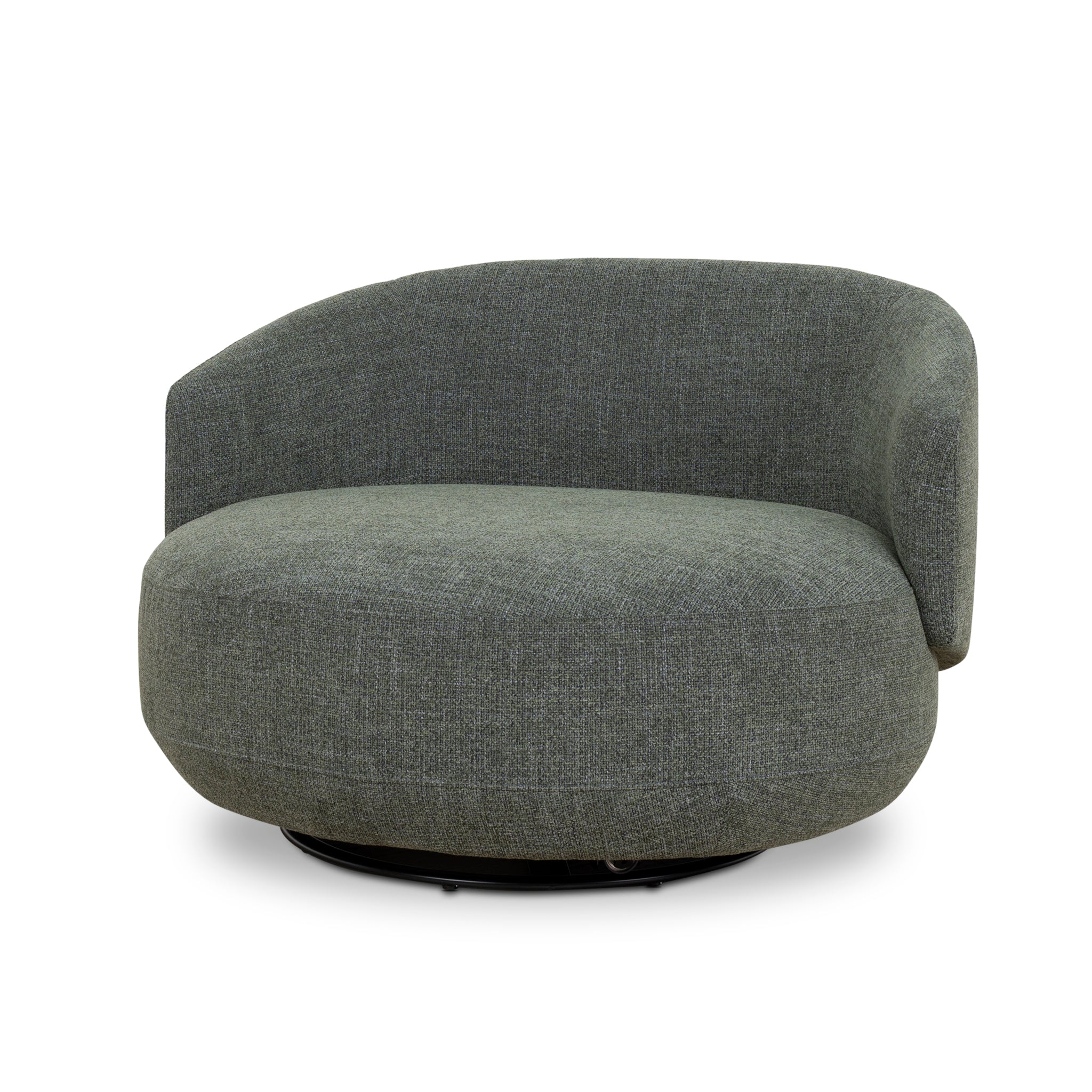 Swivel Armchair - Moss Green