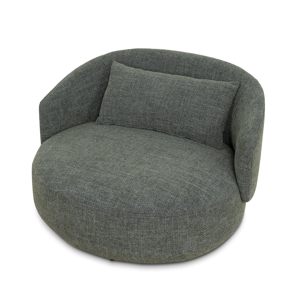 Swivel Armchair - Moss Green