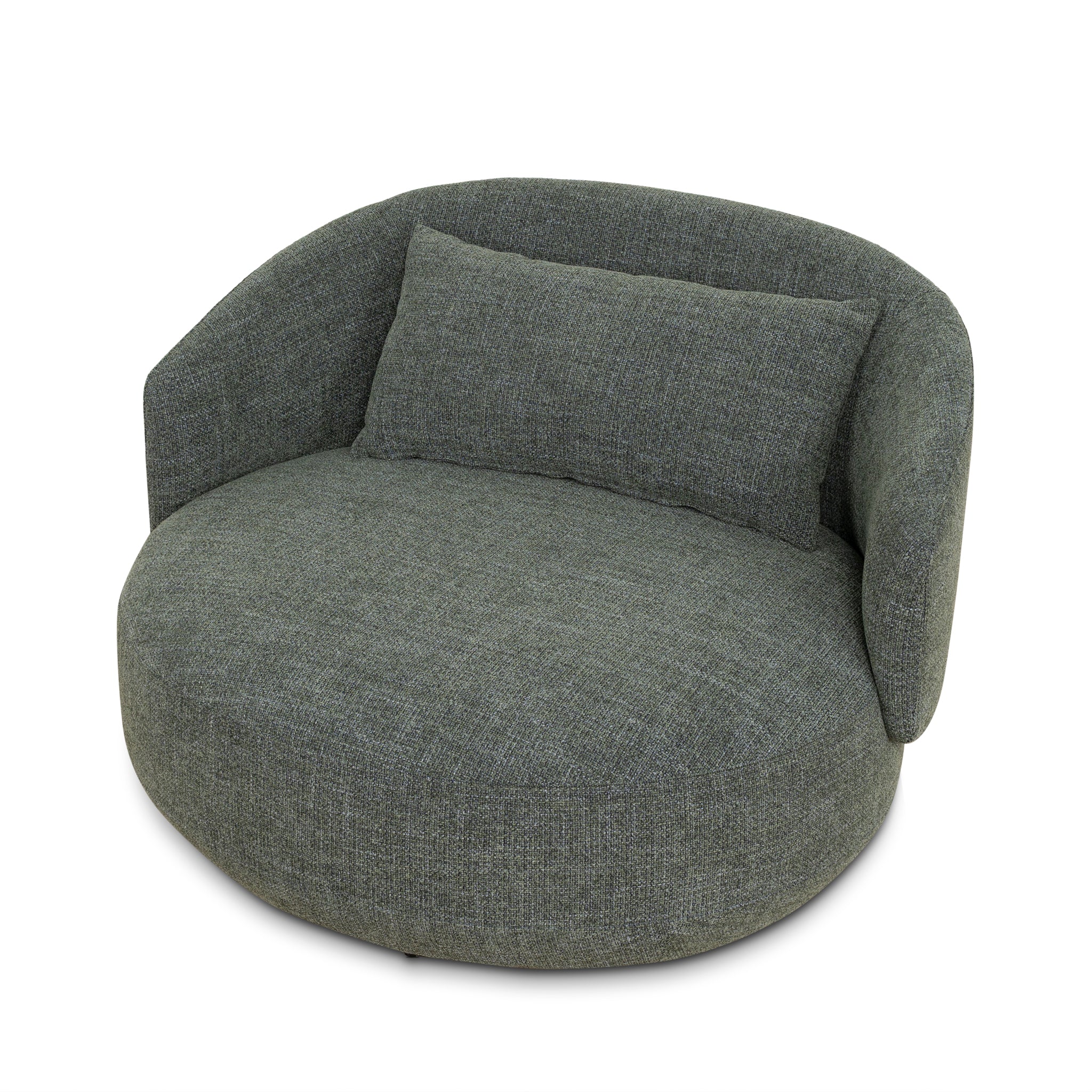 Swivel Armchair - Moss Green