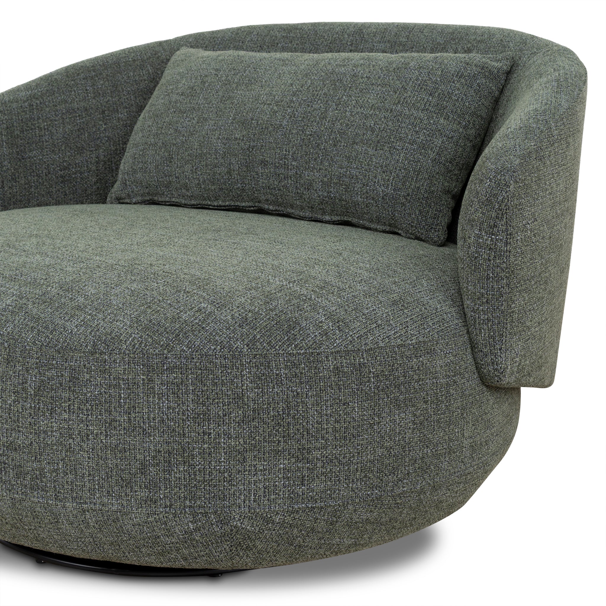 Swivel Armchair - Moss Green