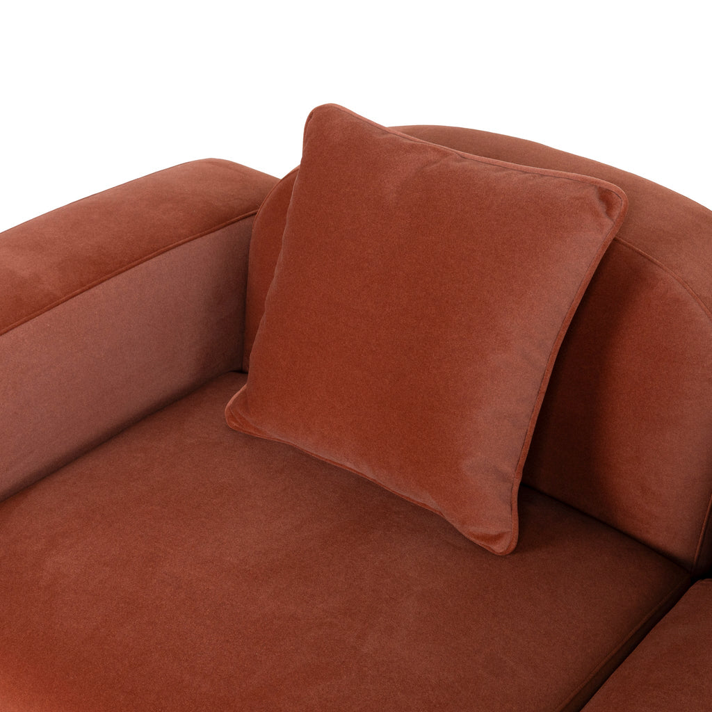 4 Seater Sofa - Burnt Maroon