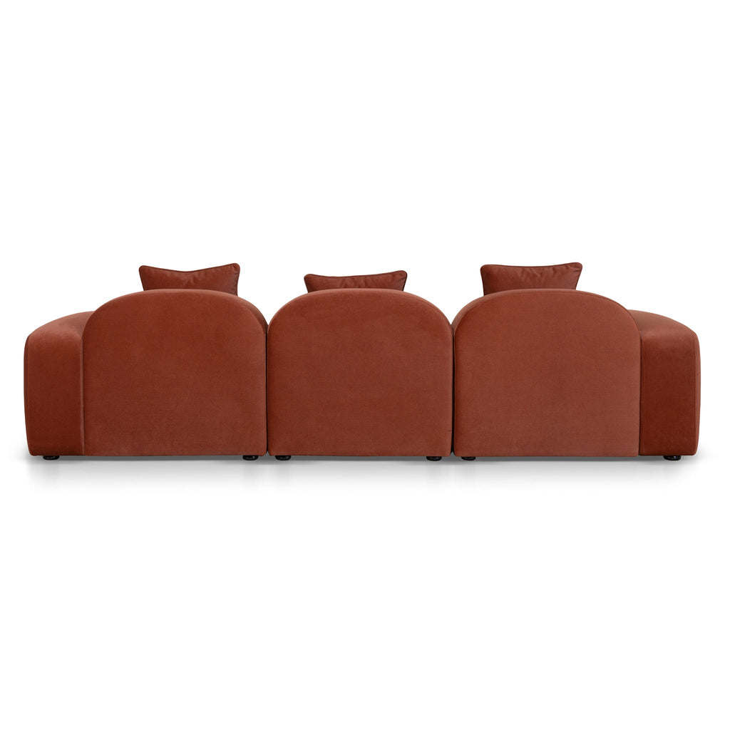 4 Seater Sofa - Burnt Maroon