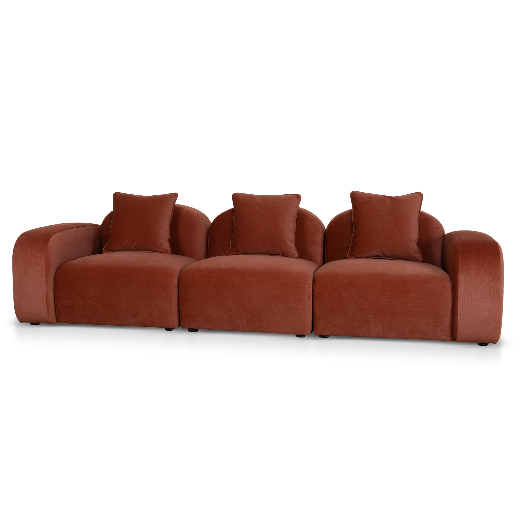 4 Seater Sofa - Burnt Maroon
