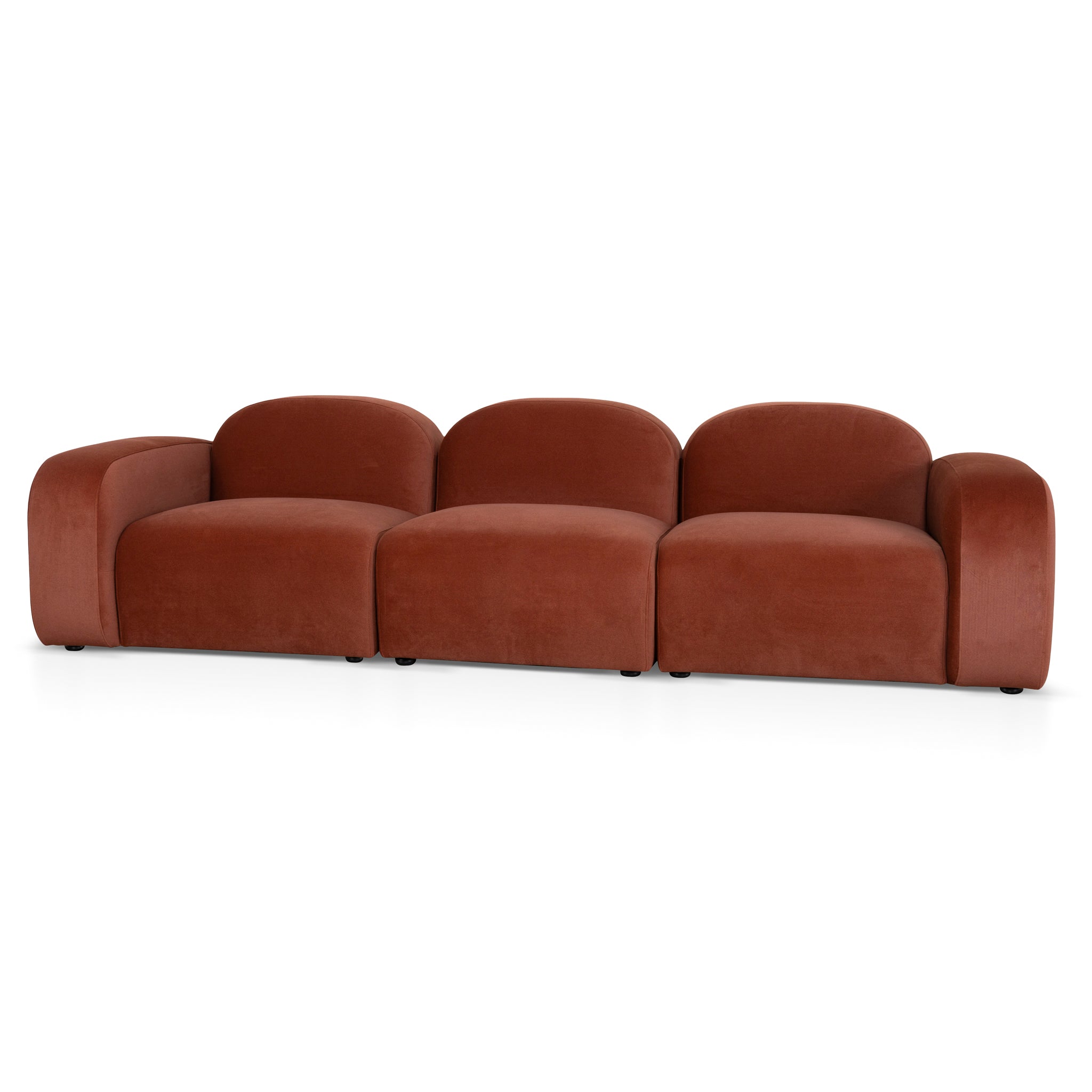 4 Seater Sofa - Burnt Maroon