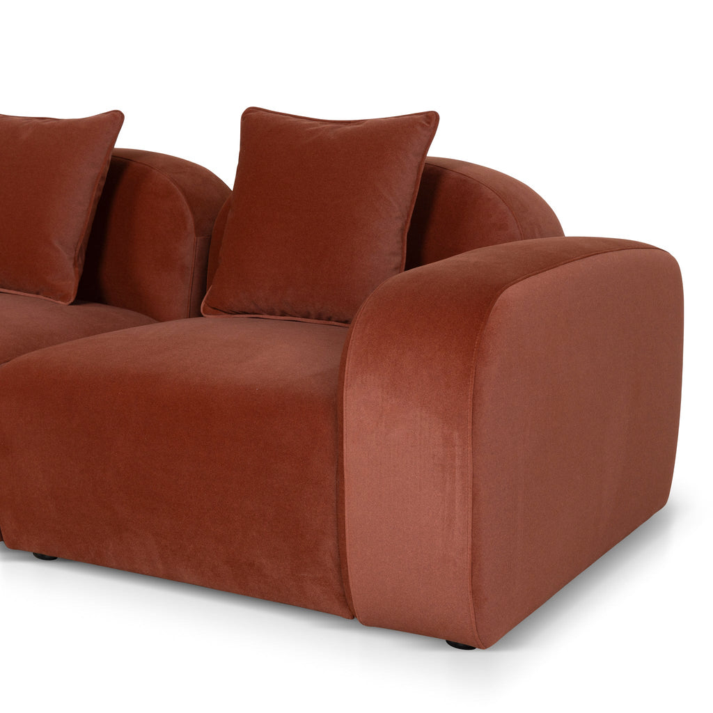 4 Seater Sofa - Burnt Maroon