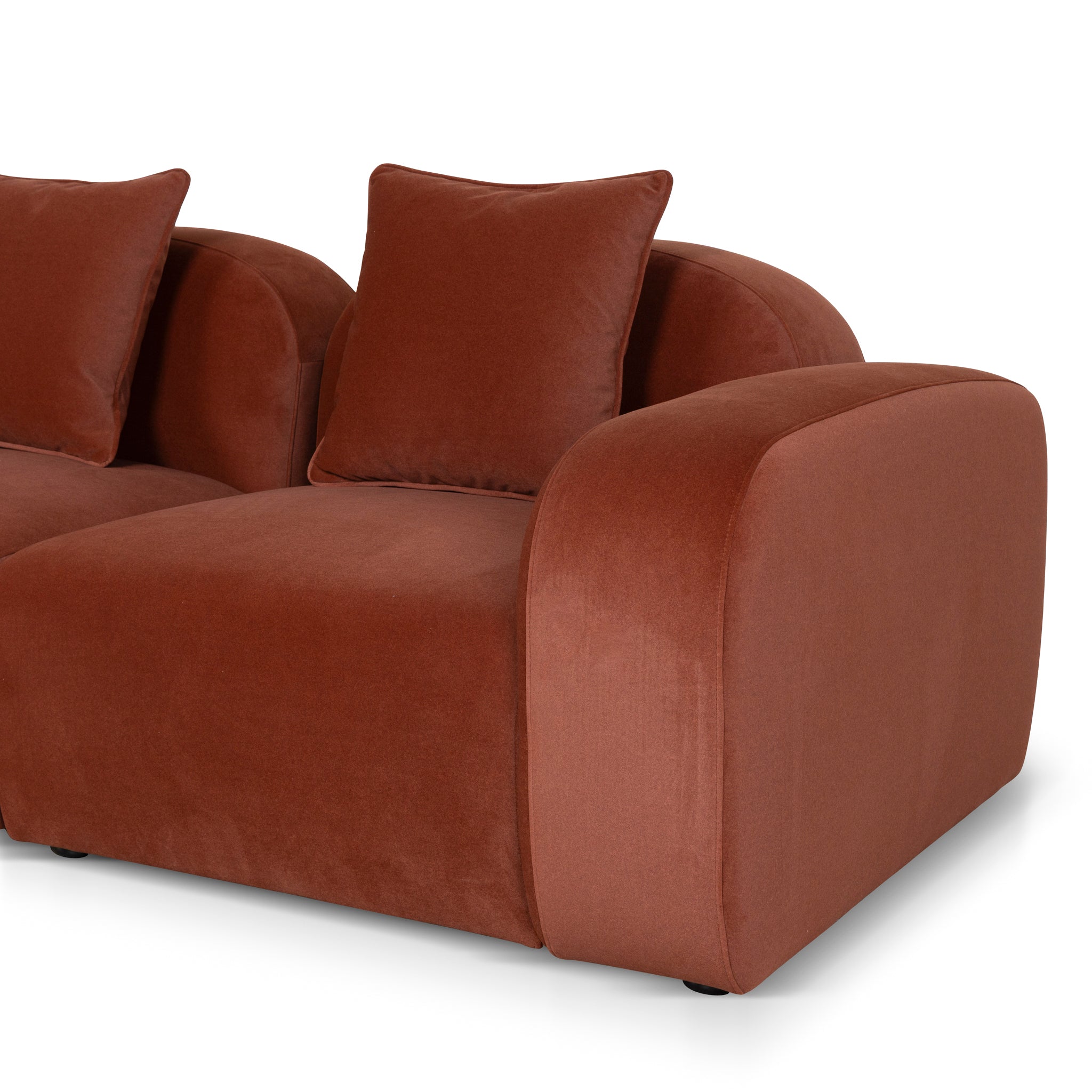 4 Seater Sofa - Burnt Maroon