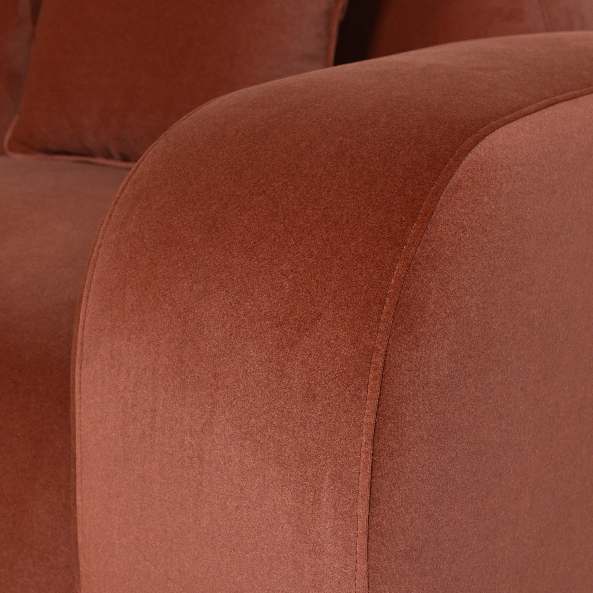 4 Seater Sofa - Burnt Maroon