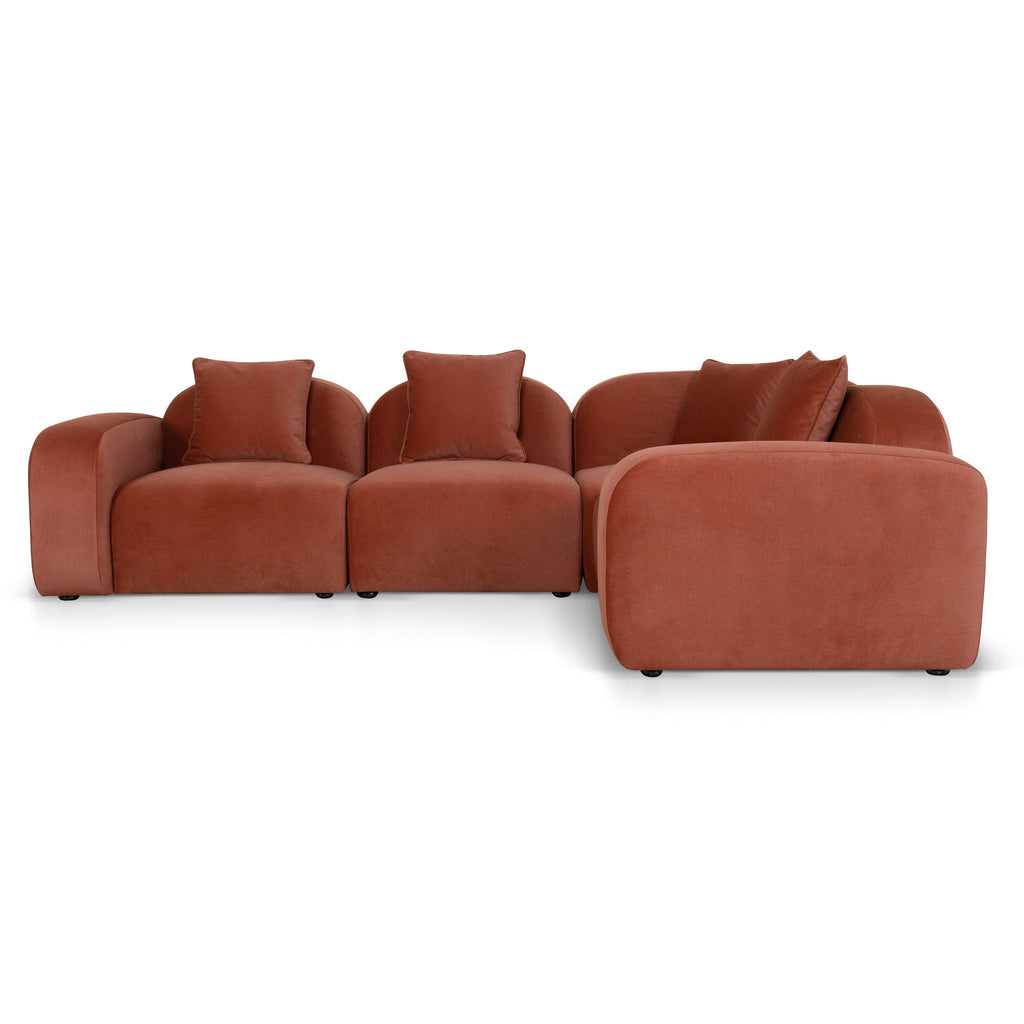 Corner Option for 4 Seater Sofa - Burnt Maroon