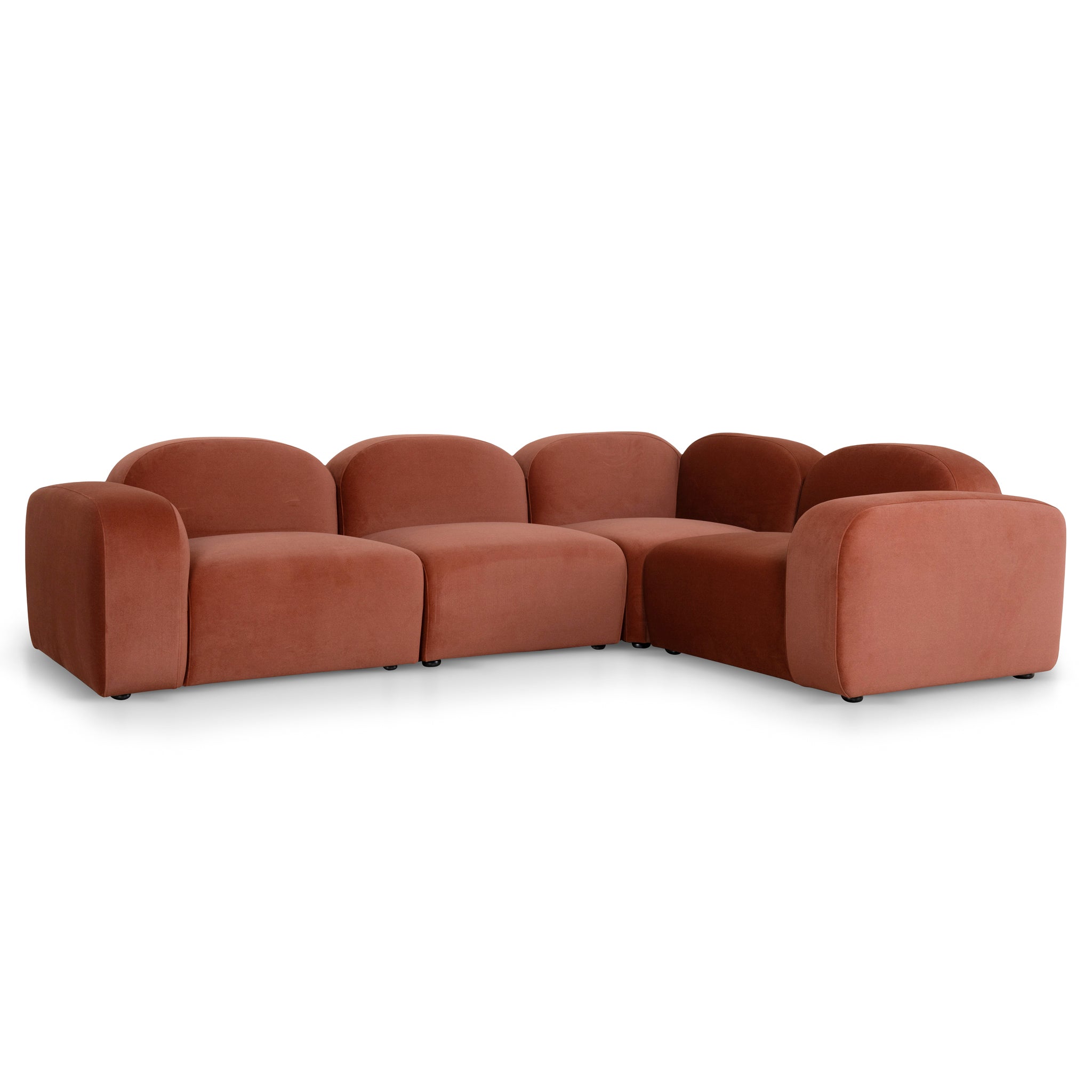 Corner Option for 4 Seater Sofa - Burnt Maroon