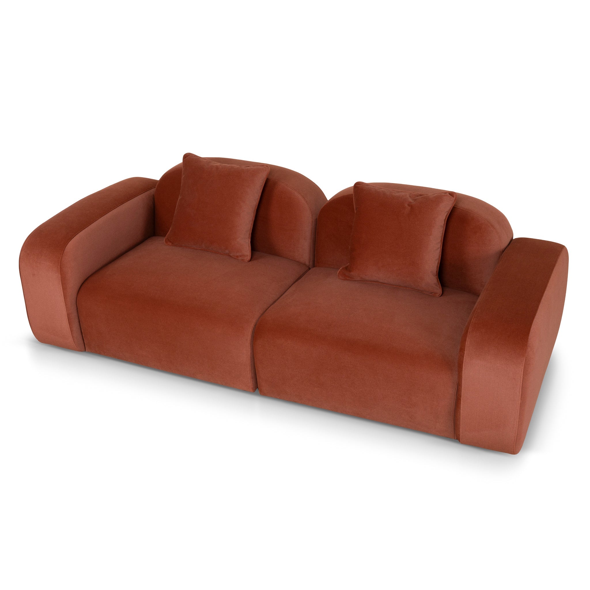 3 Seater Sofa - Burnt Maroon