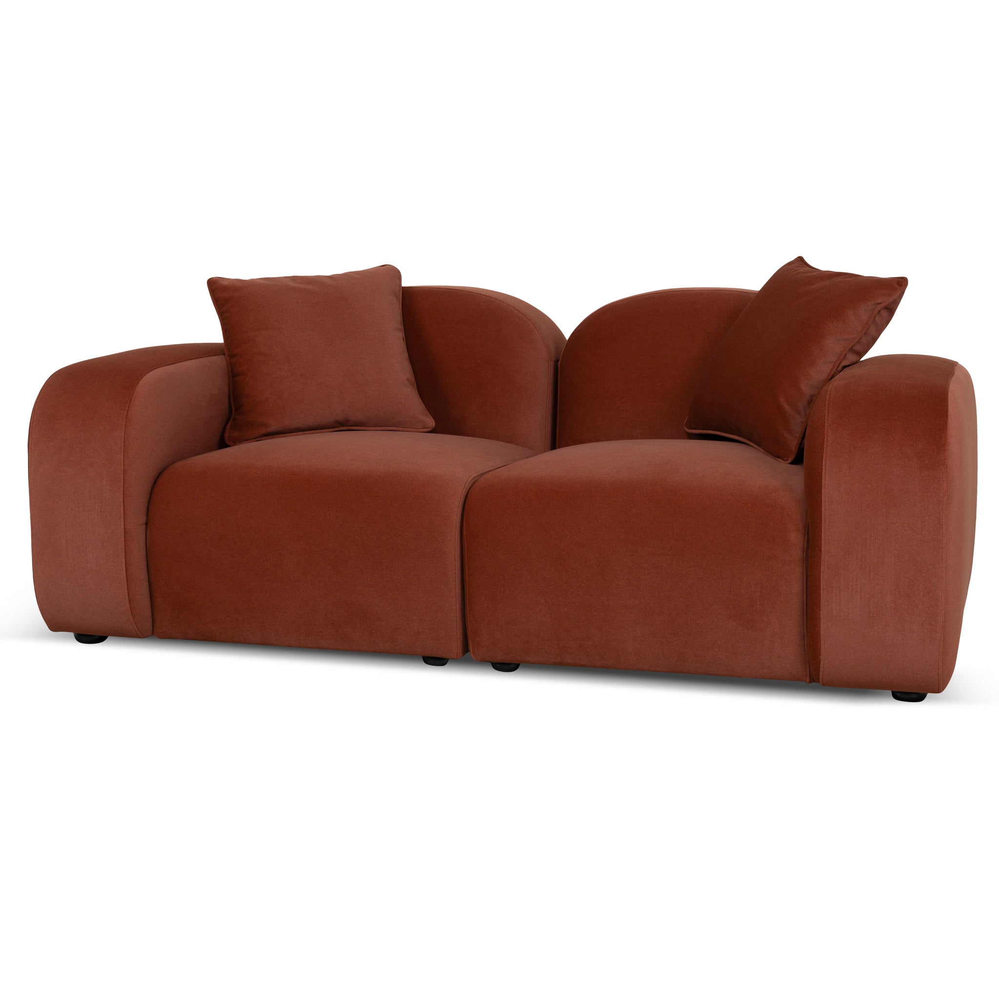 2 Seater Sofa - Burnt Maroon