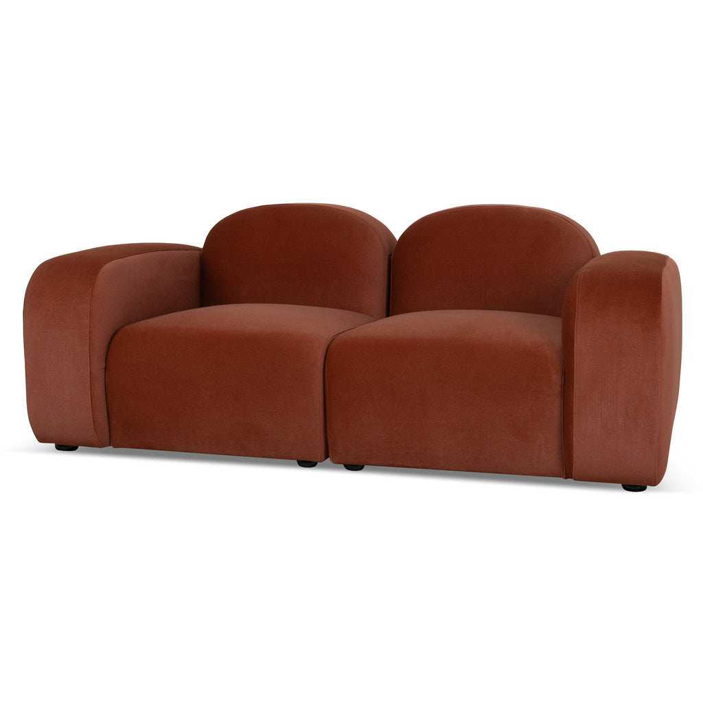 2 Seater Sofa - Burnt Maroon