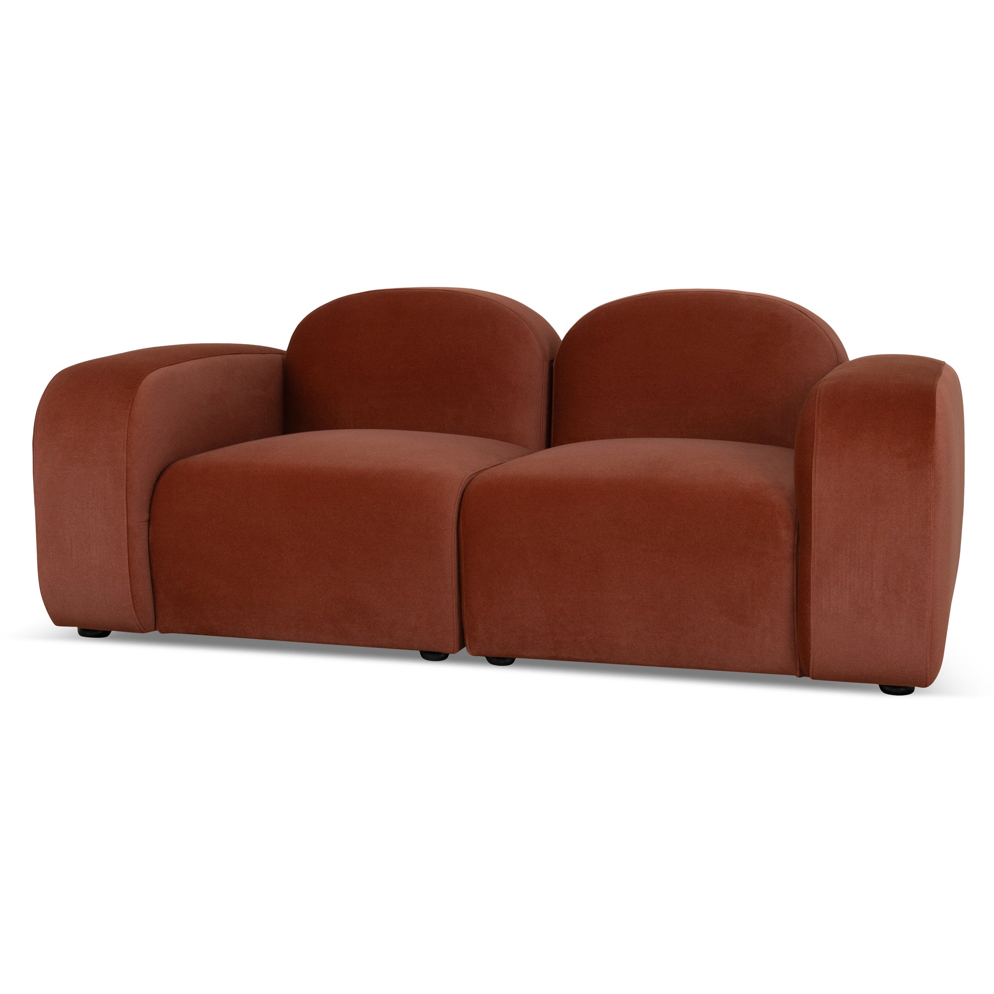 2 Seater Sofa - Burnt Maroon