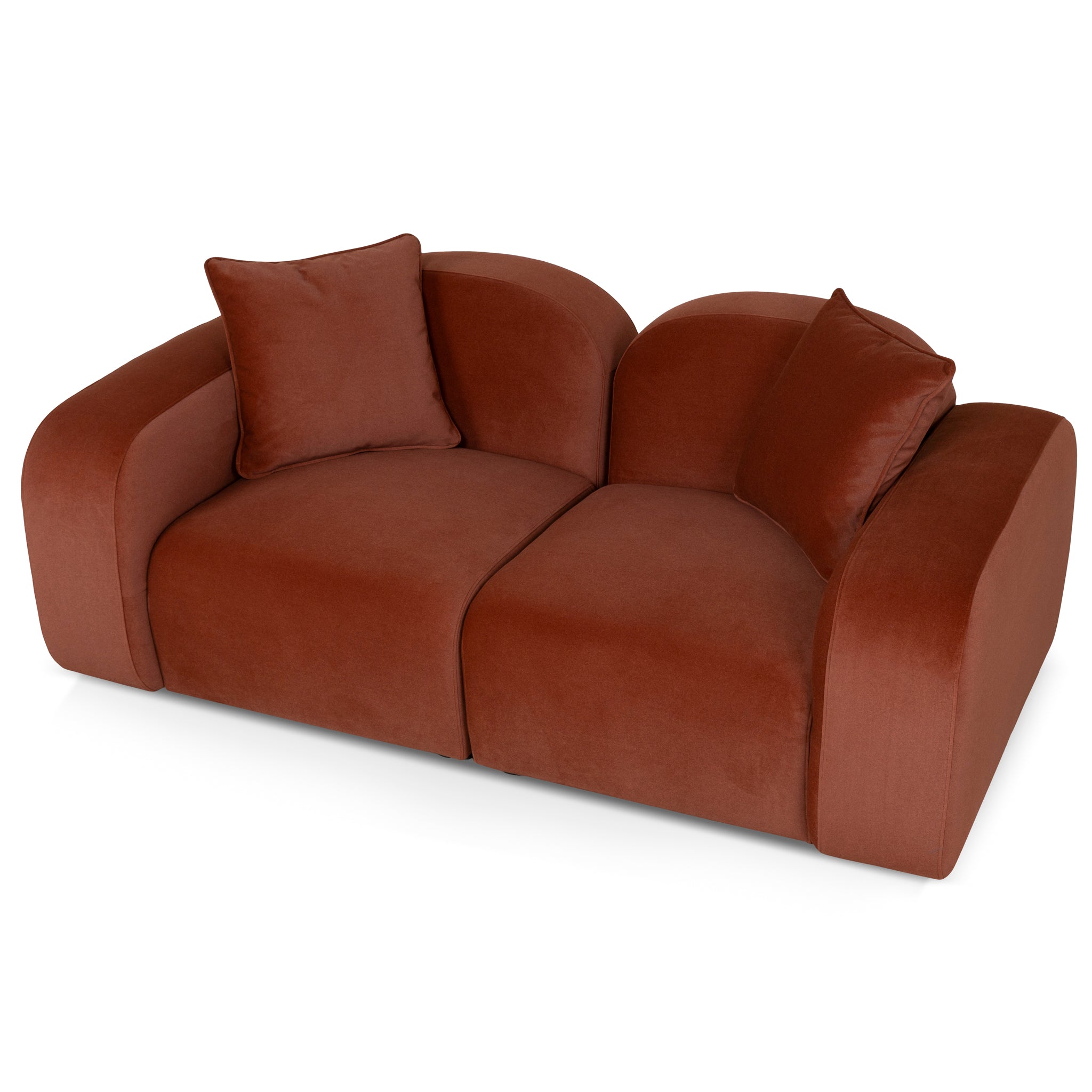 2 Seater Sofa - Burnt Maroon