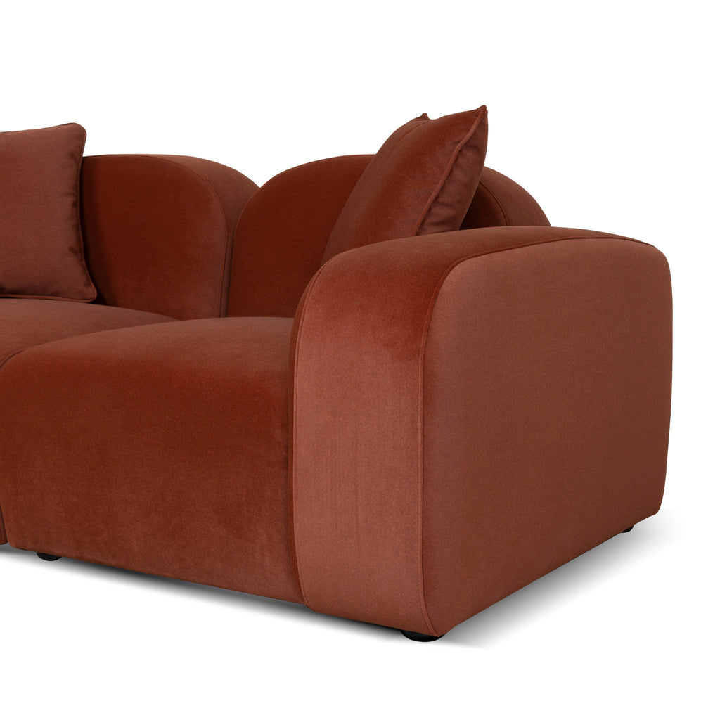 2 Seater Sofa - Burnt Maroon