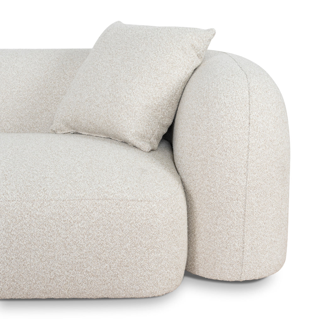 3 Seater Left Chaise Sofa - Oatmeal Beige