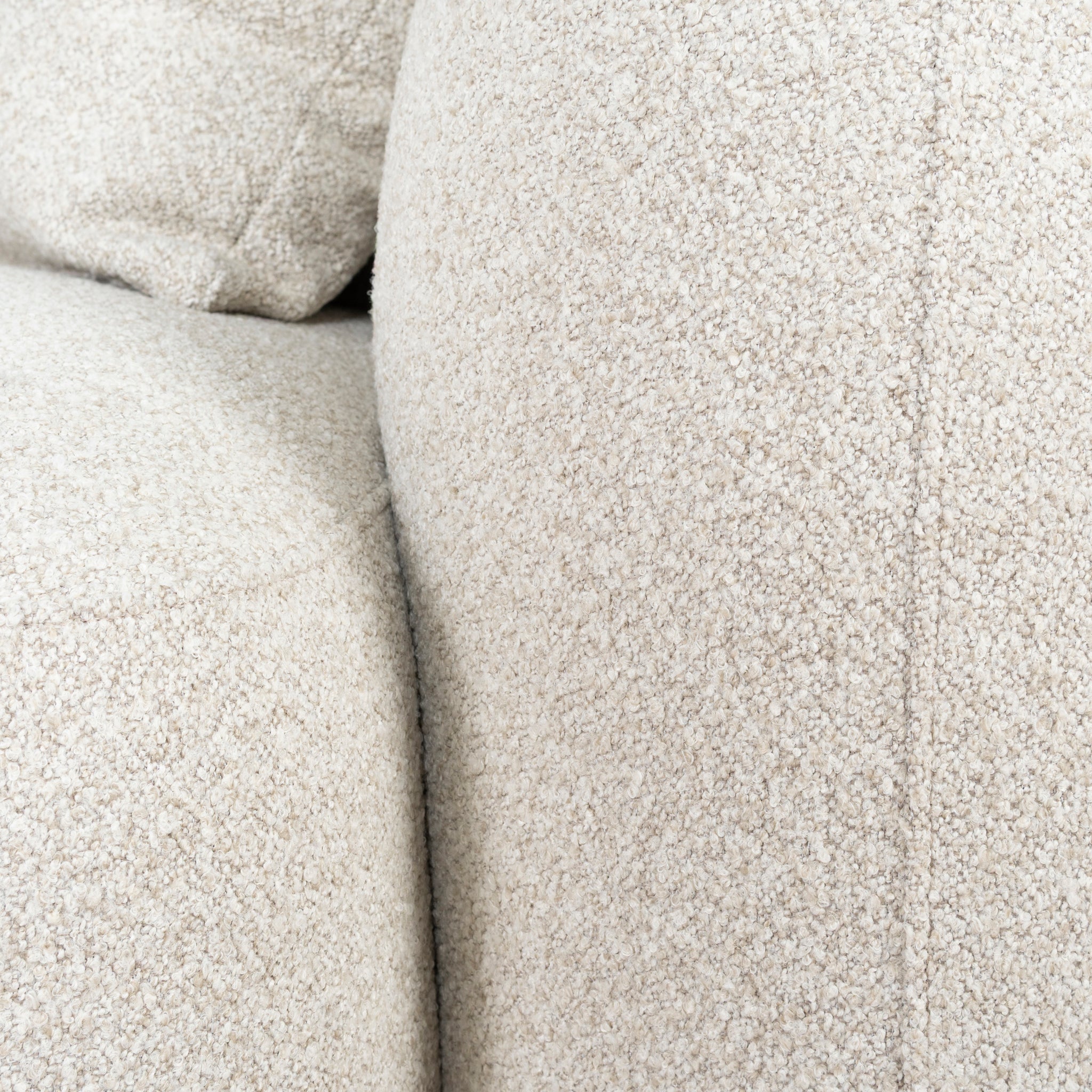 3 Seater Left Chaise Sofa - Oatmeal Beige