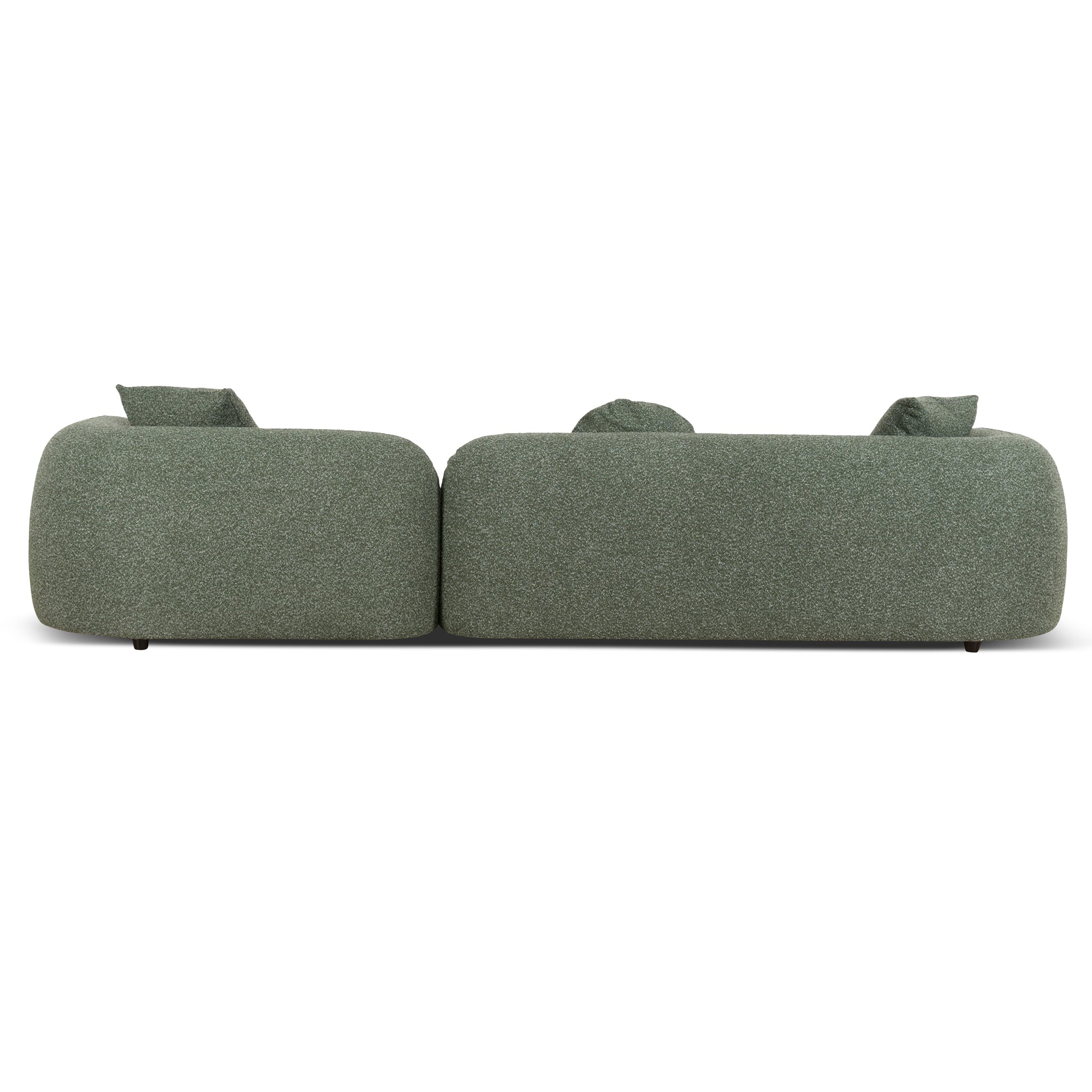 3 Seater Right Chaise Sofa - Amazon Green