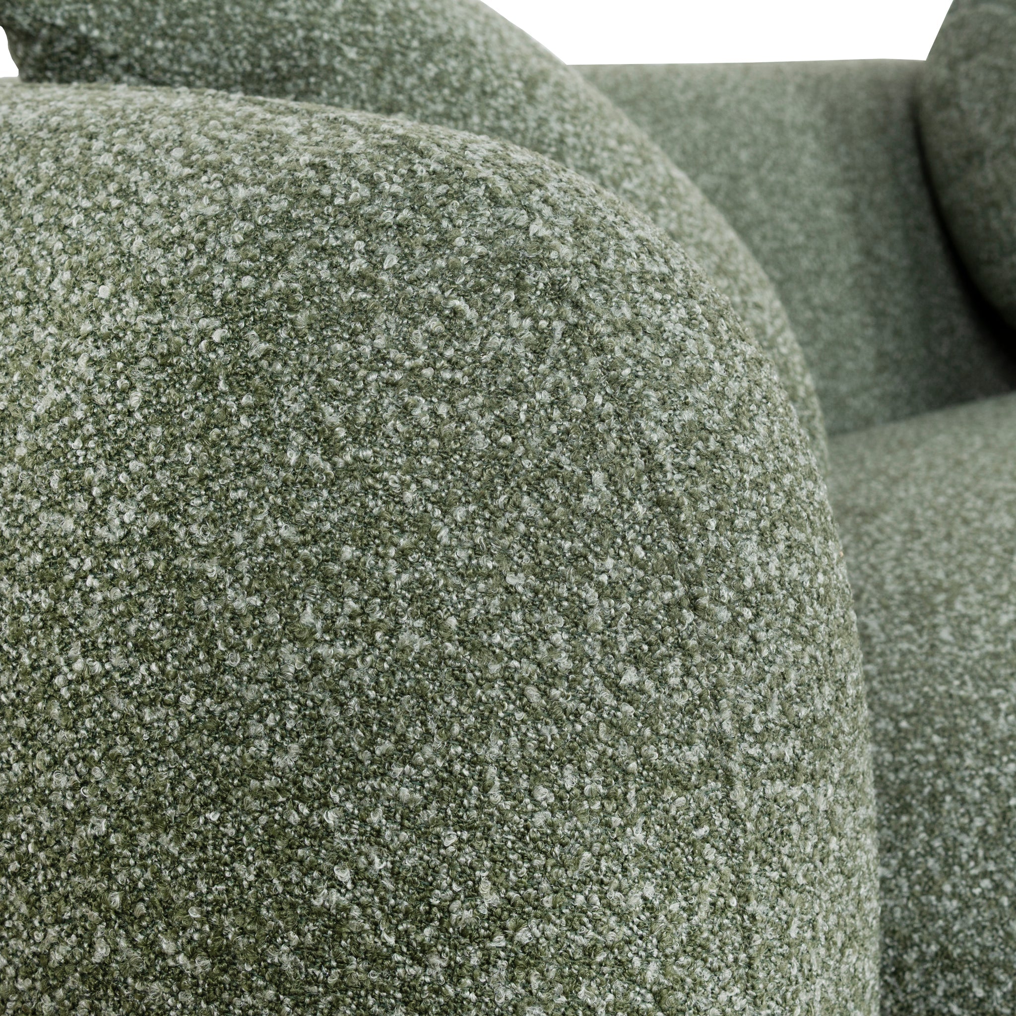 3 Seater Right Chaise Sofa - Amazon Green