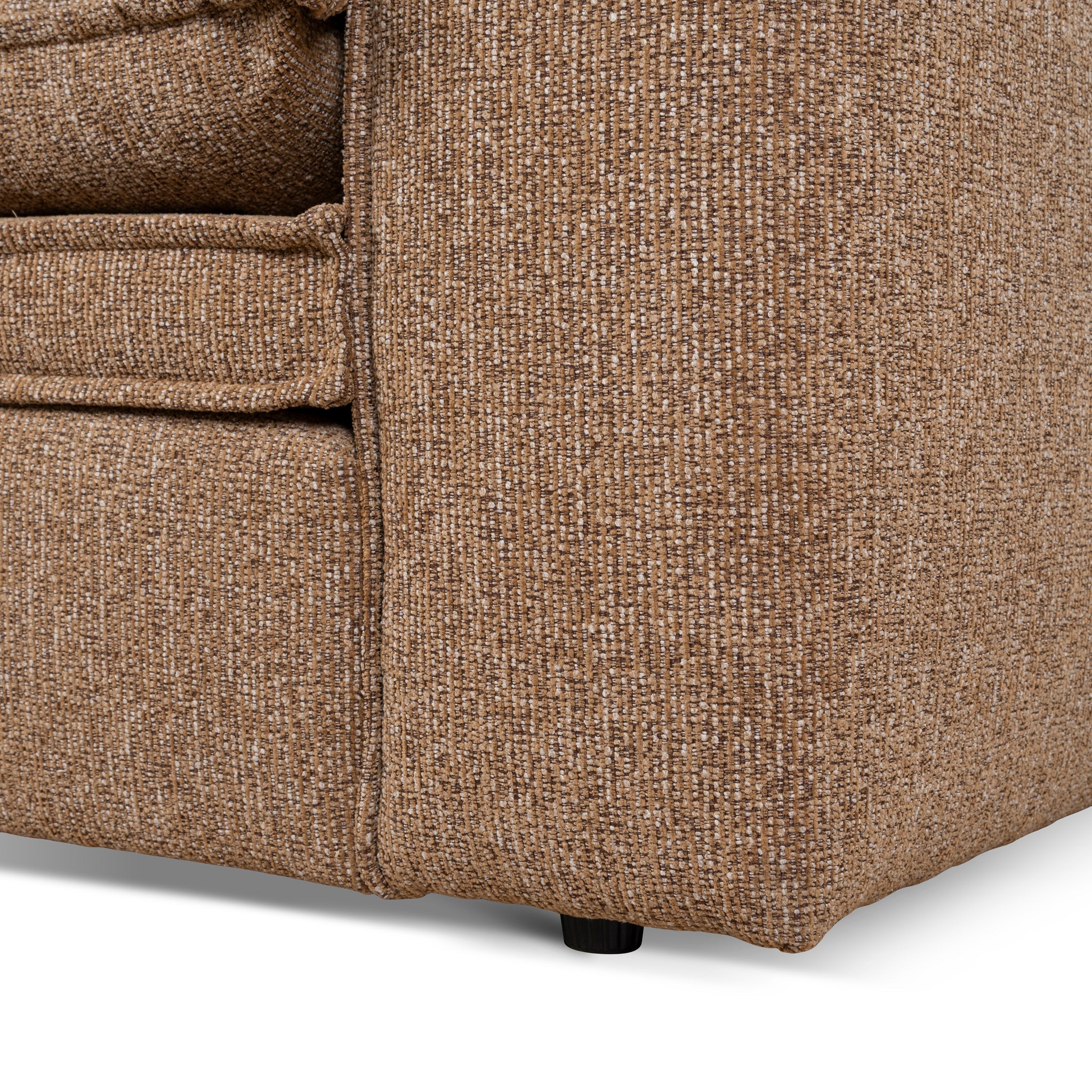 3 Seater Fabric Sofa - Almond Brown
