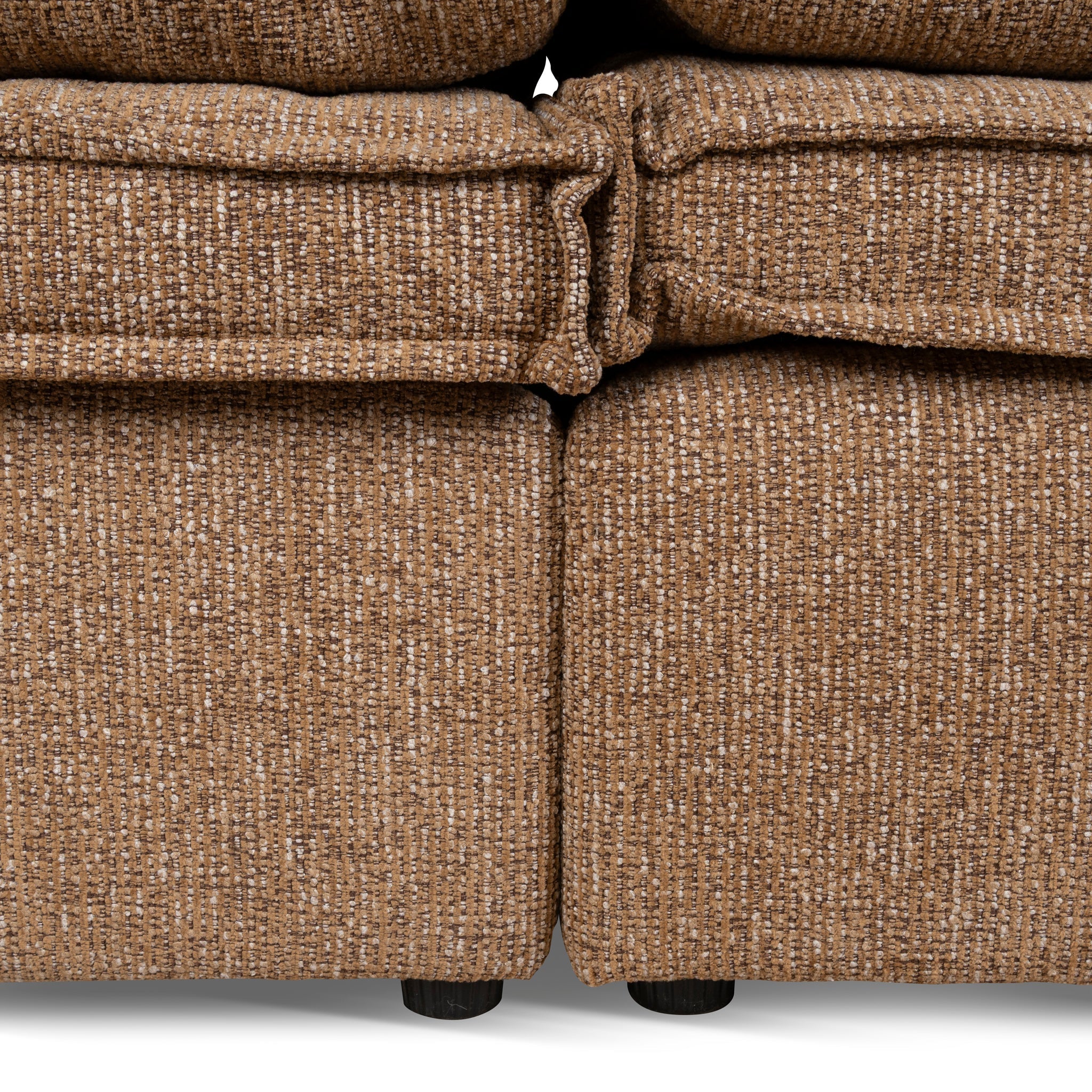 3 Seater Fabric Sofa - Almond Brown