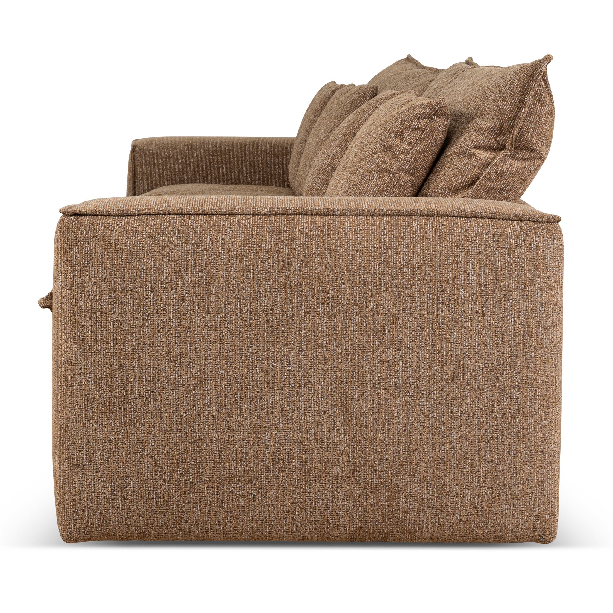3 Seater Fabric Sofa - Almond Brown