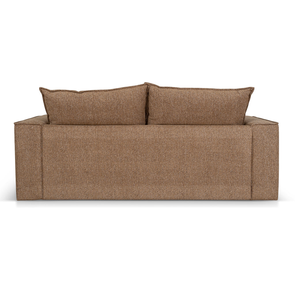 2 Seater Fabric Sofa - Almond Brown