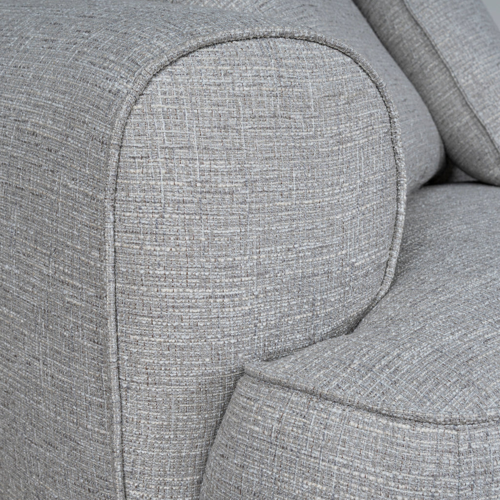 Right Chaise Sofa - Chrome Grey