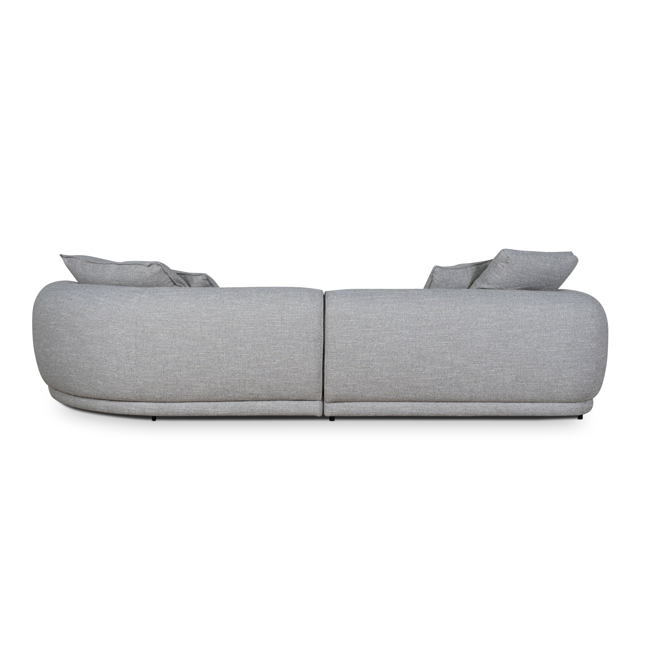 Right Chaise Sofa - Chrome Grey