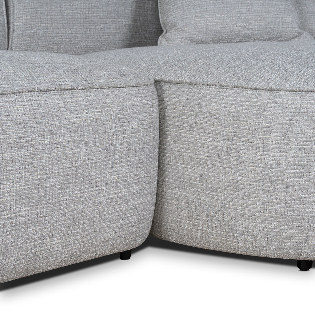Right Chaise Sofa - Chrome Grey