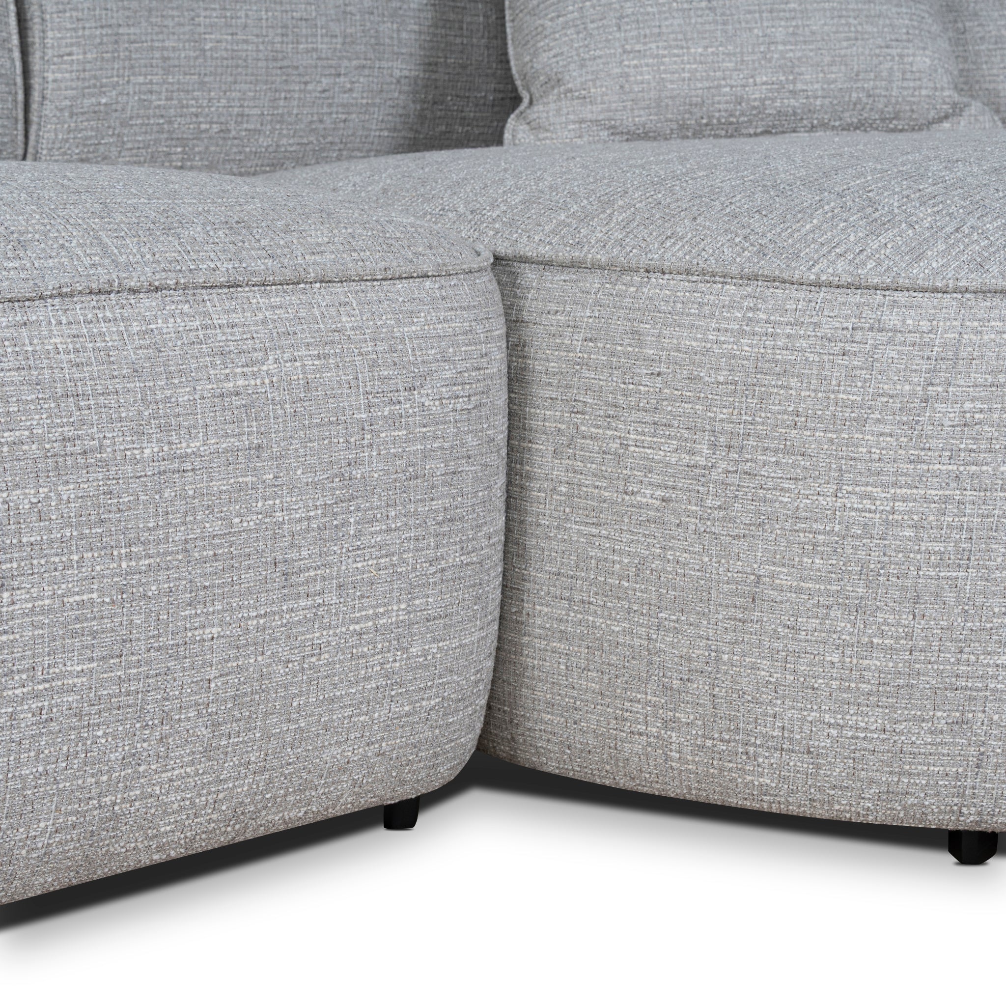 Right Chaise Sofa - Chrome Grey