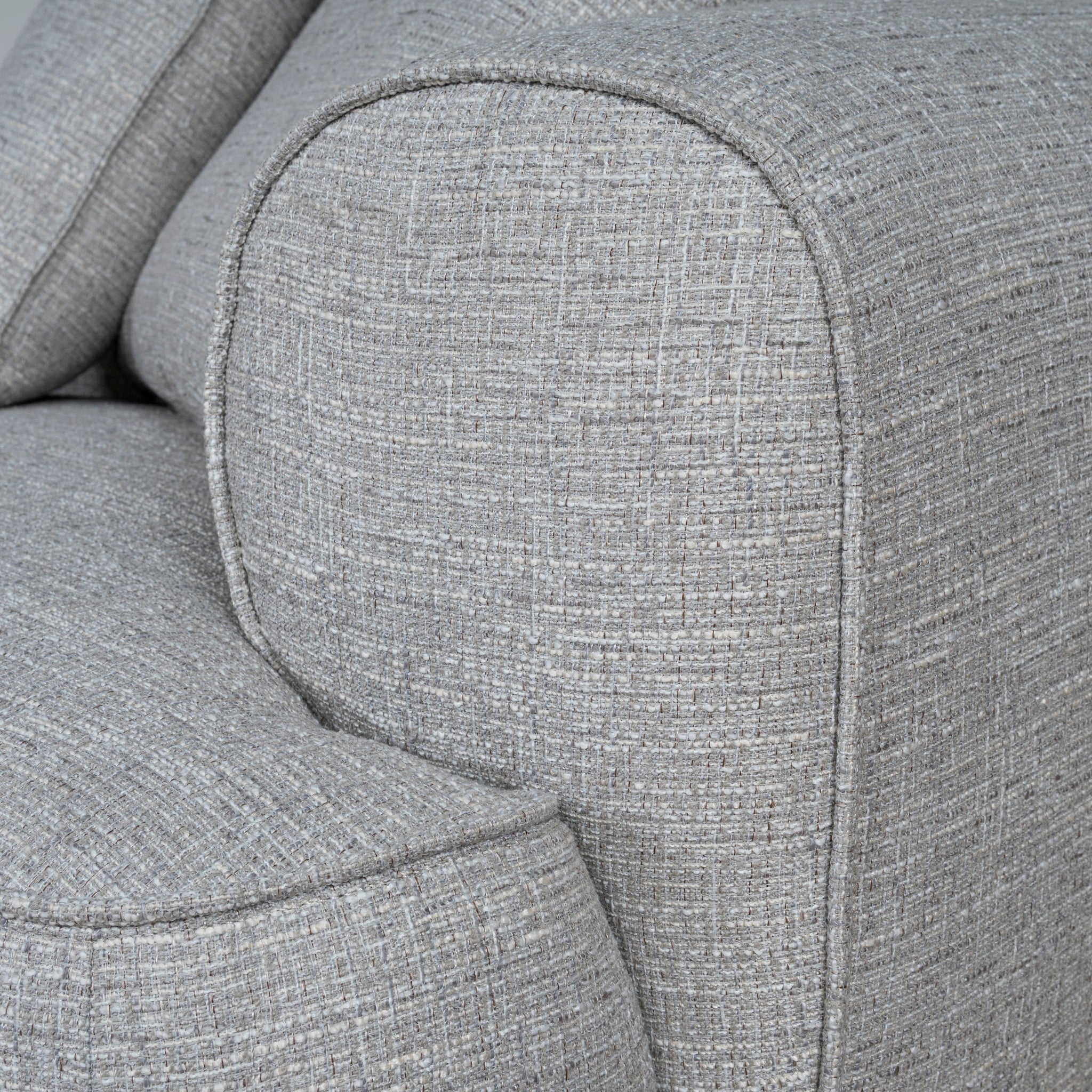Left Chaise Sofa - Chrome Grey