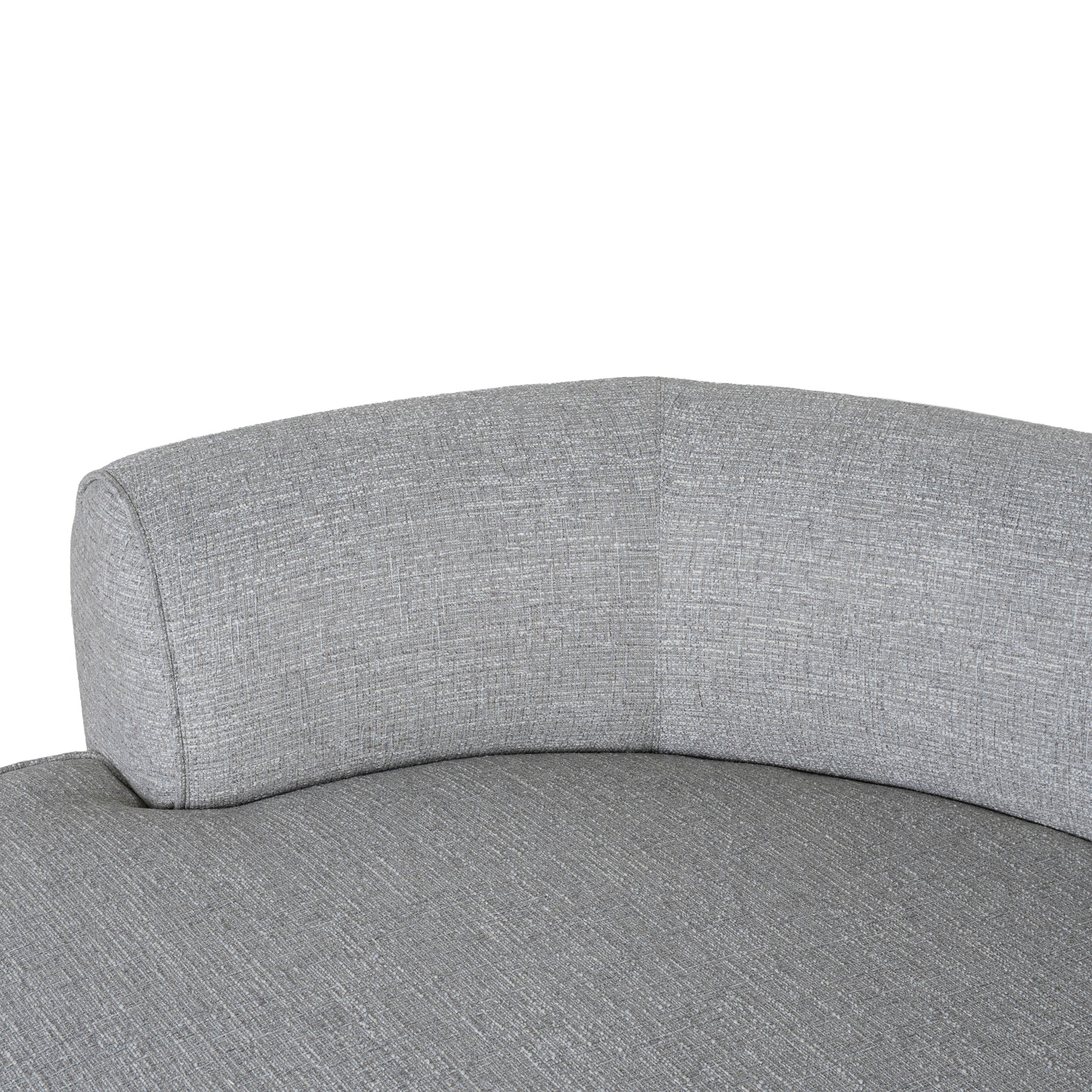 Left Chaise Sofa - Chrome Grey