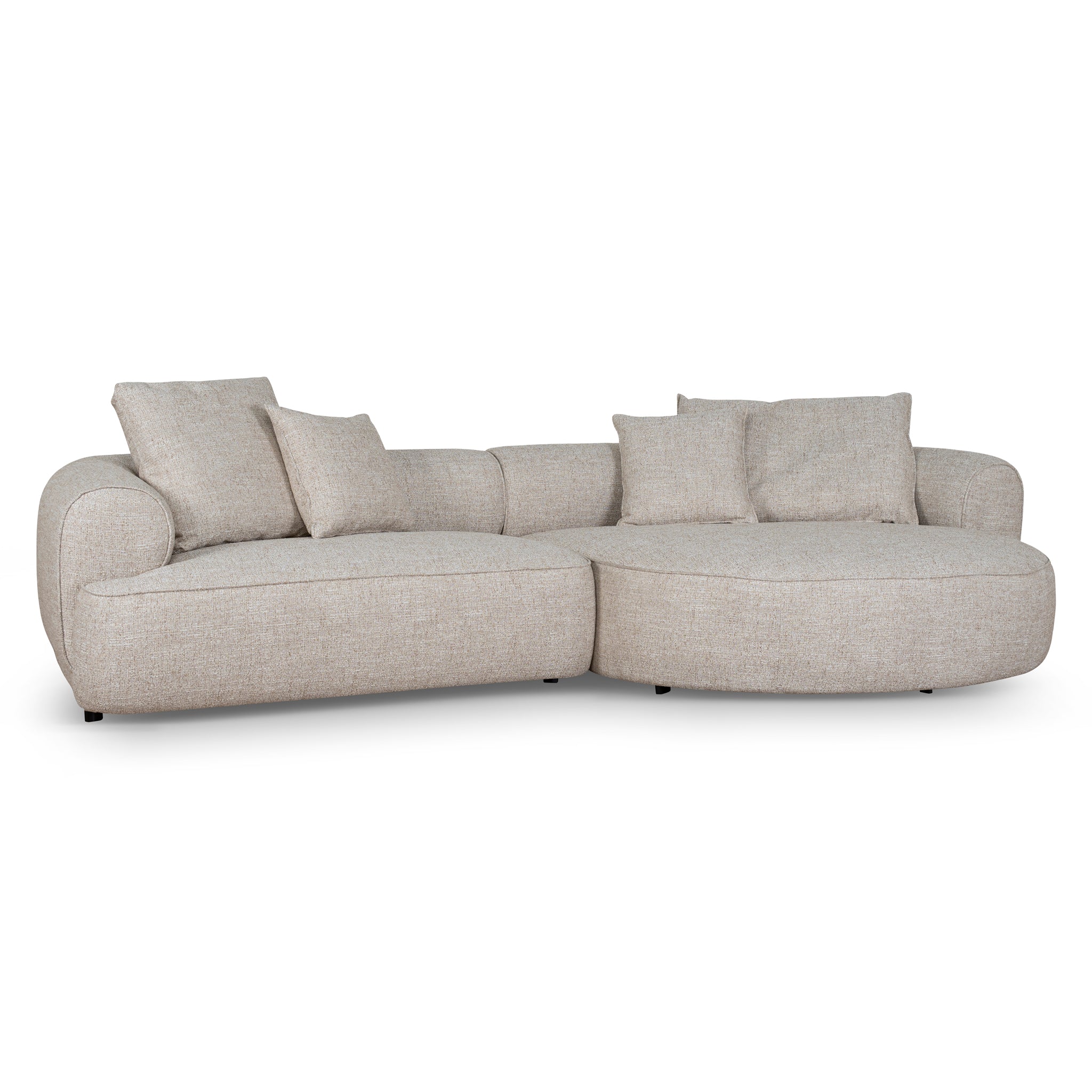 Right Chaise Sofa - Pale Beige