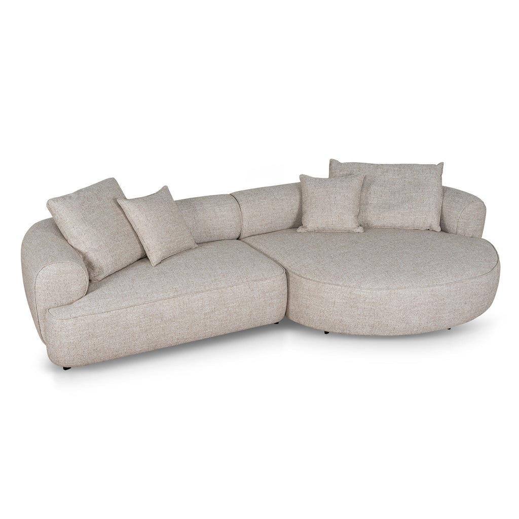 Right Chaise Sofa - Pale Beige