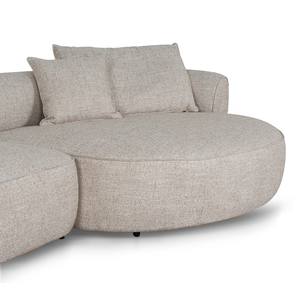 Right Chaise Sofa - Pale Beige