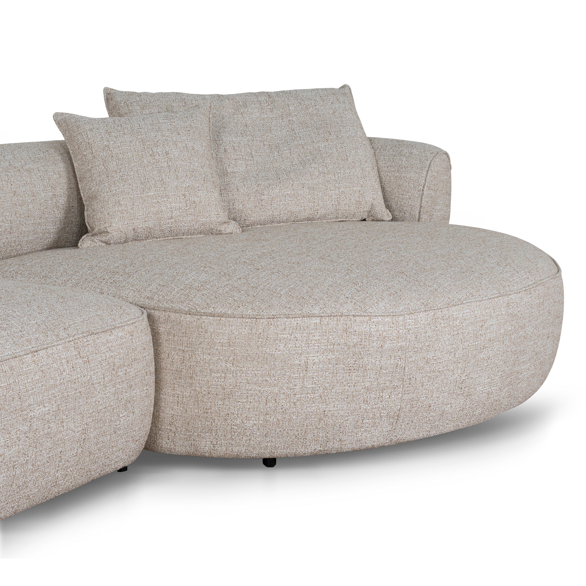 Right Chaise Sofa - Pale Beige