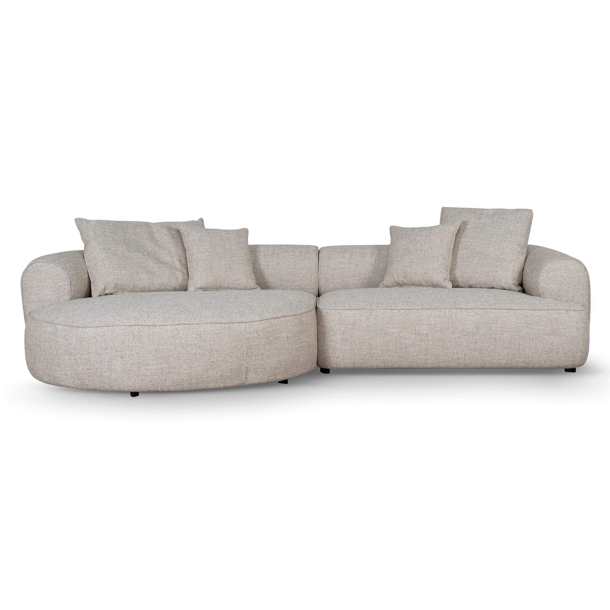 Left Chaise Sofa - Pale Beige