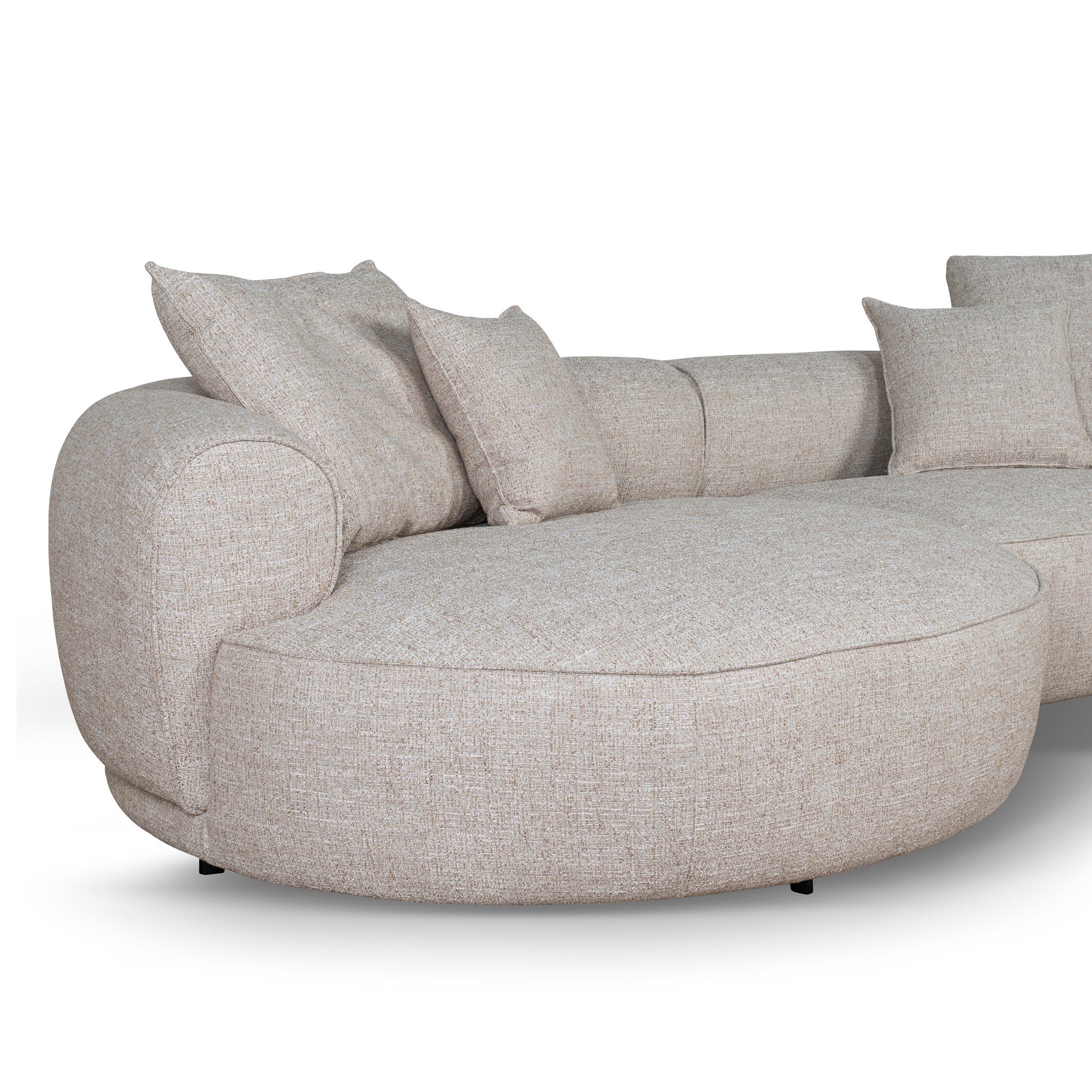 Left Chaise Sofa - Pale Beige