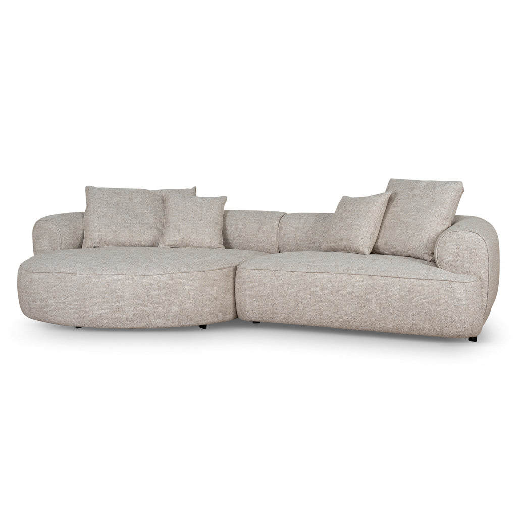 Left Chaise Sofa - Pale Beige