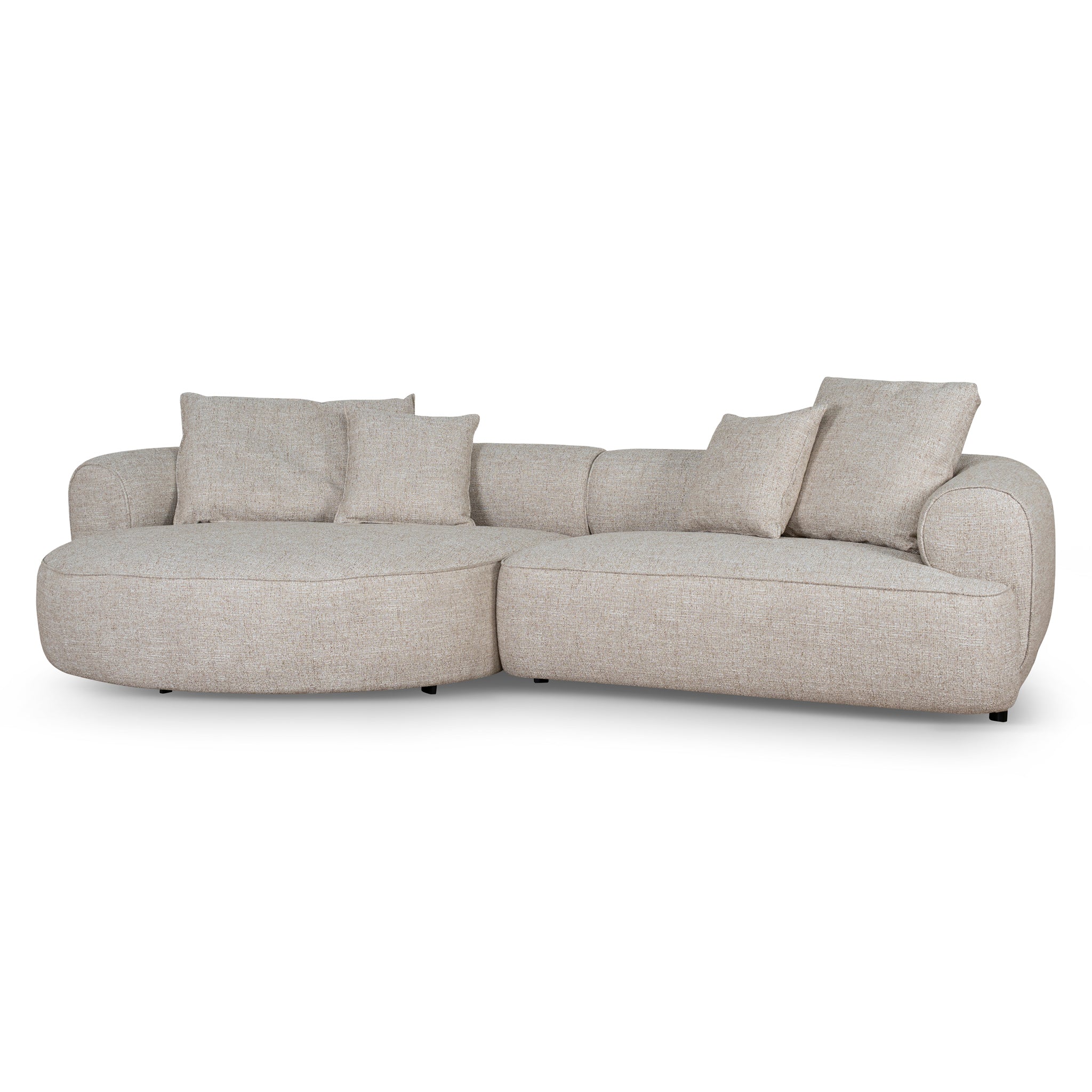 Left Chaise Sofa - Pale Beige