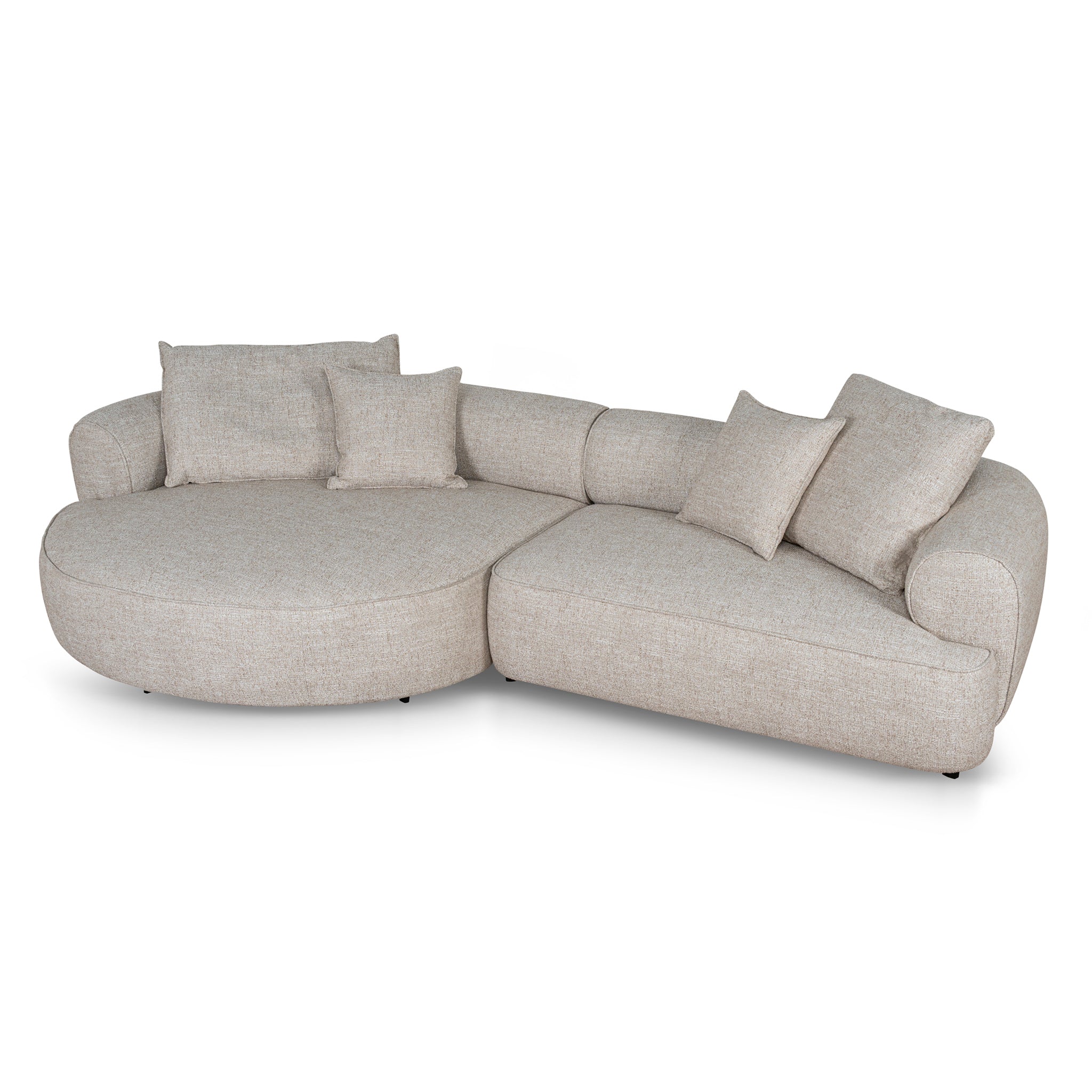 Left Chaise Sofa - Pale Beige