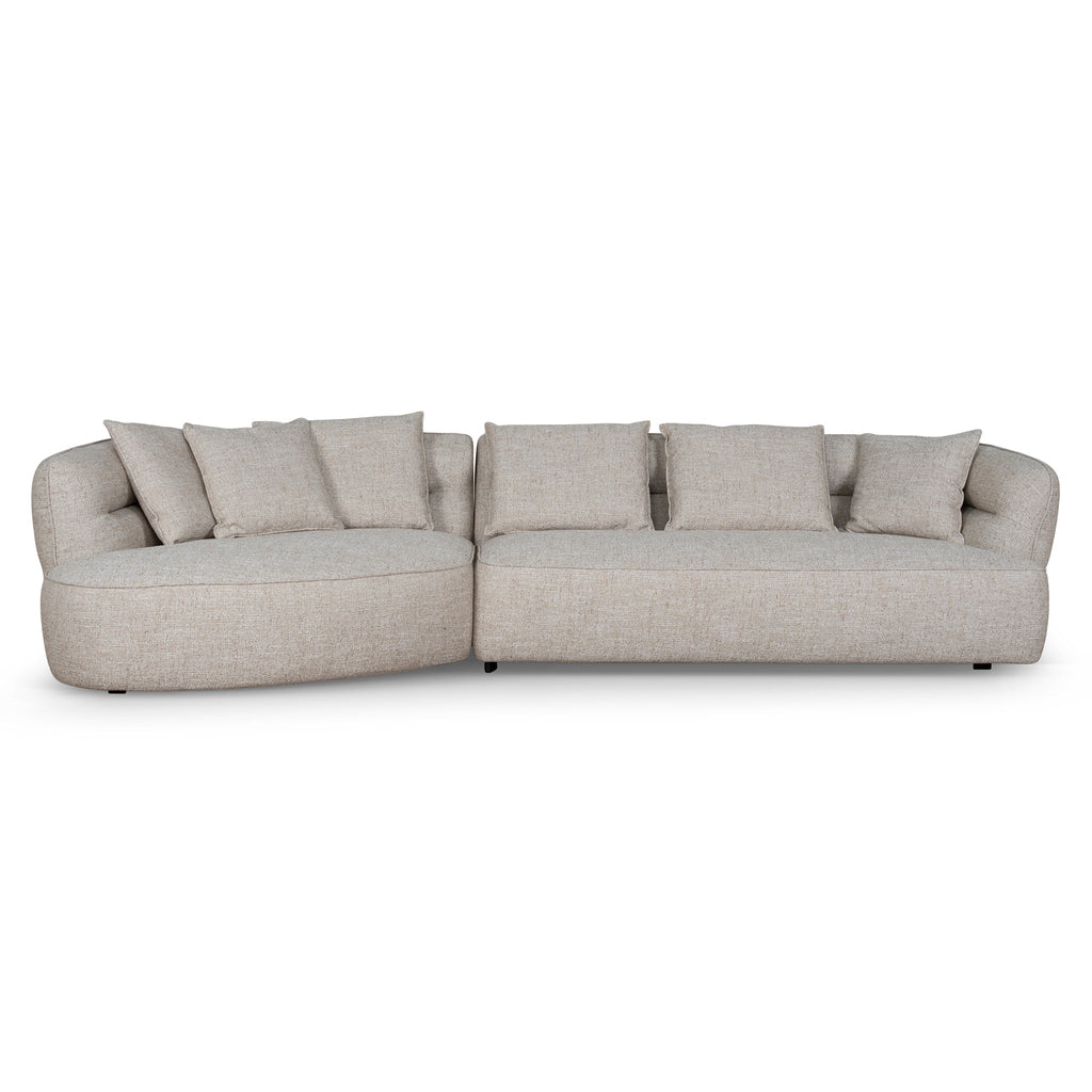 Left Chaise Sofa - Pale Beige