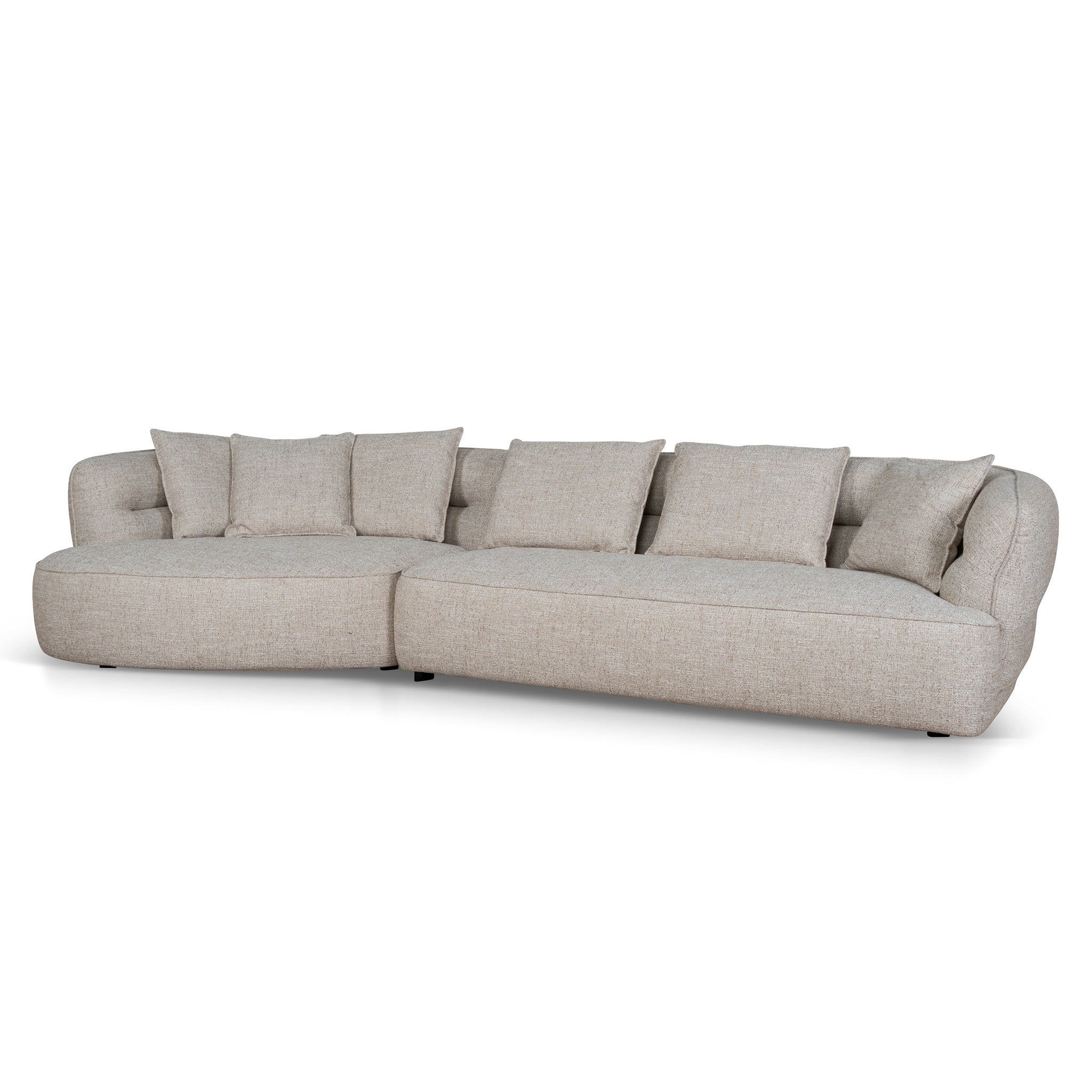Left Chaise Sofa - Pale Beige