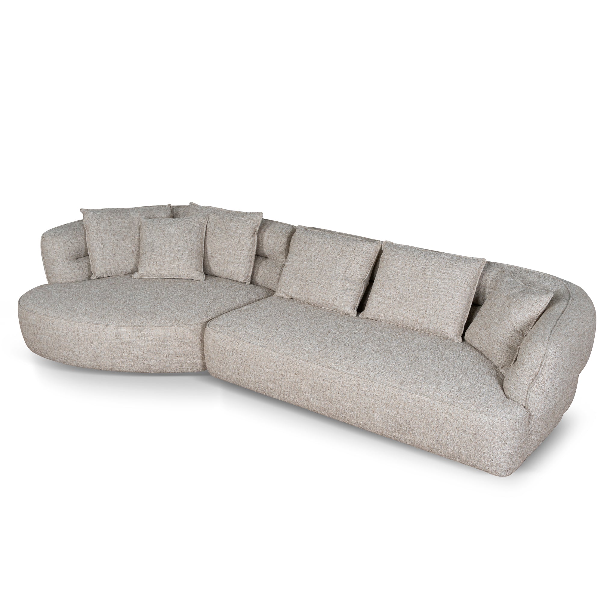 Left Chaise Sofa - Pale Beige