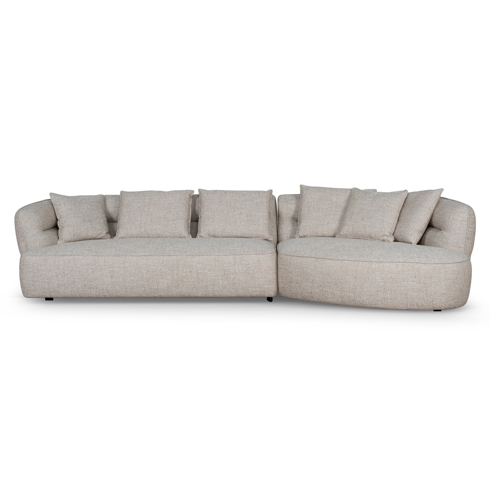 Right Chaise Sofa - Pale Beige