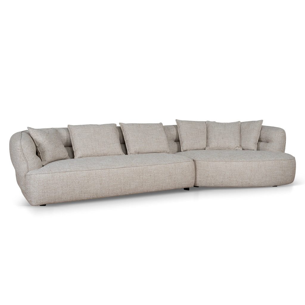Right Chaise Sofa - Pale Beige