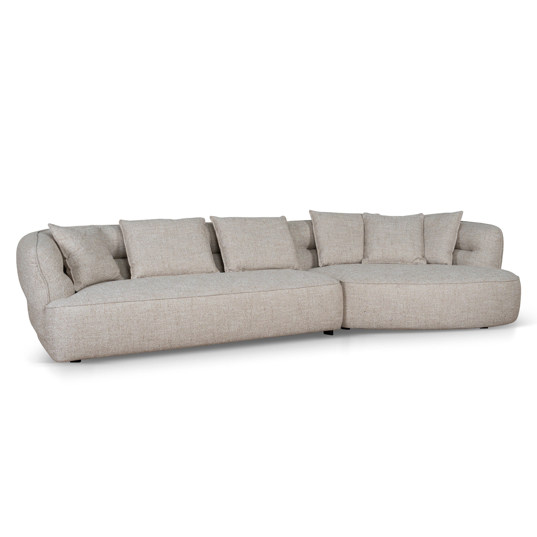 Right Chaise Sofa - Pale Beige