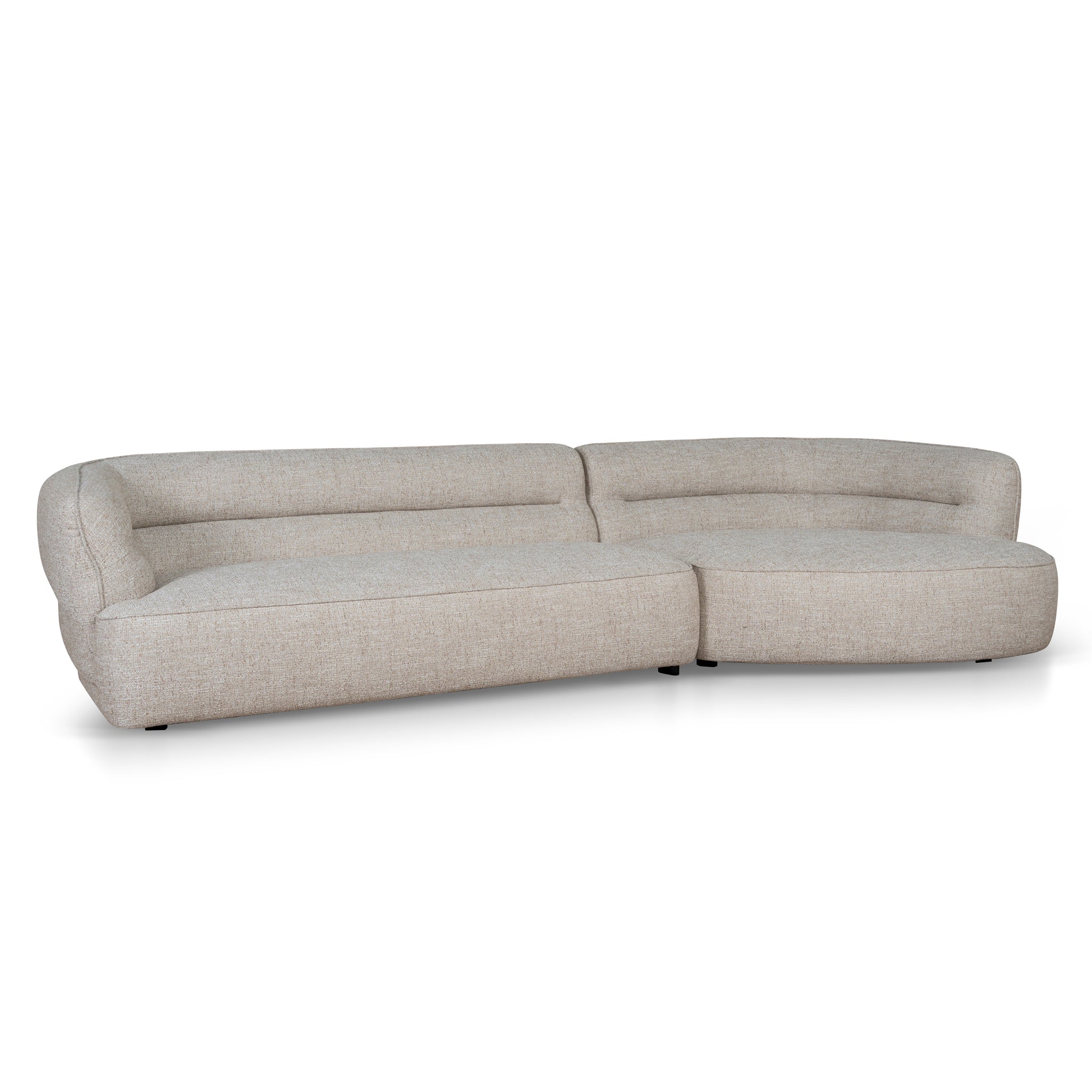 Right Chaise Sofa - Pale Beige